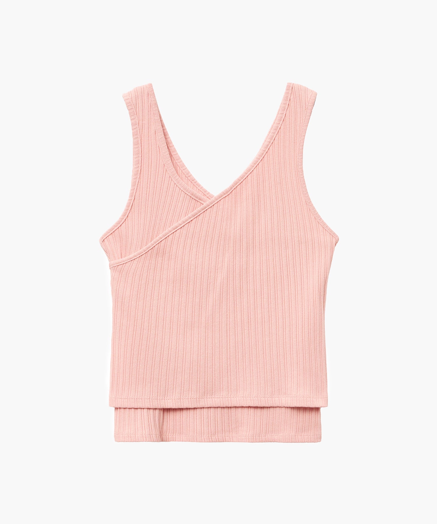 Marithe & Francois Girbaud - Layered Simple Logo Pendant Sleeveless (Pink) product image 8 | TRAB K-Fashion Australia
