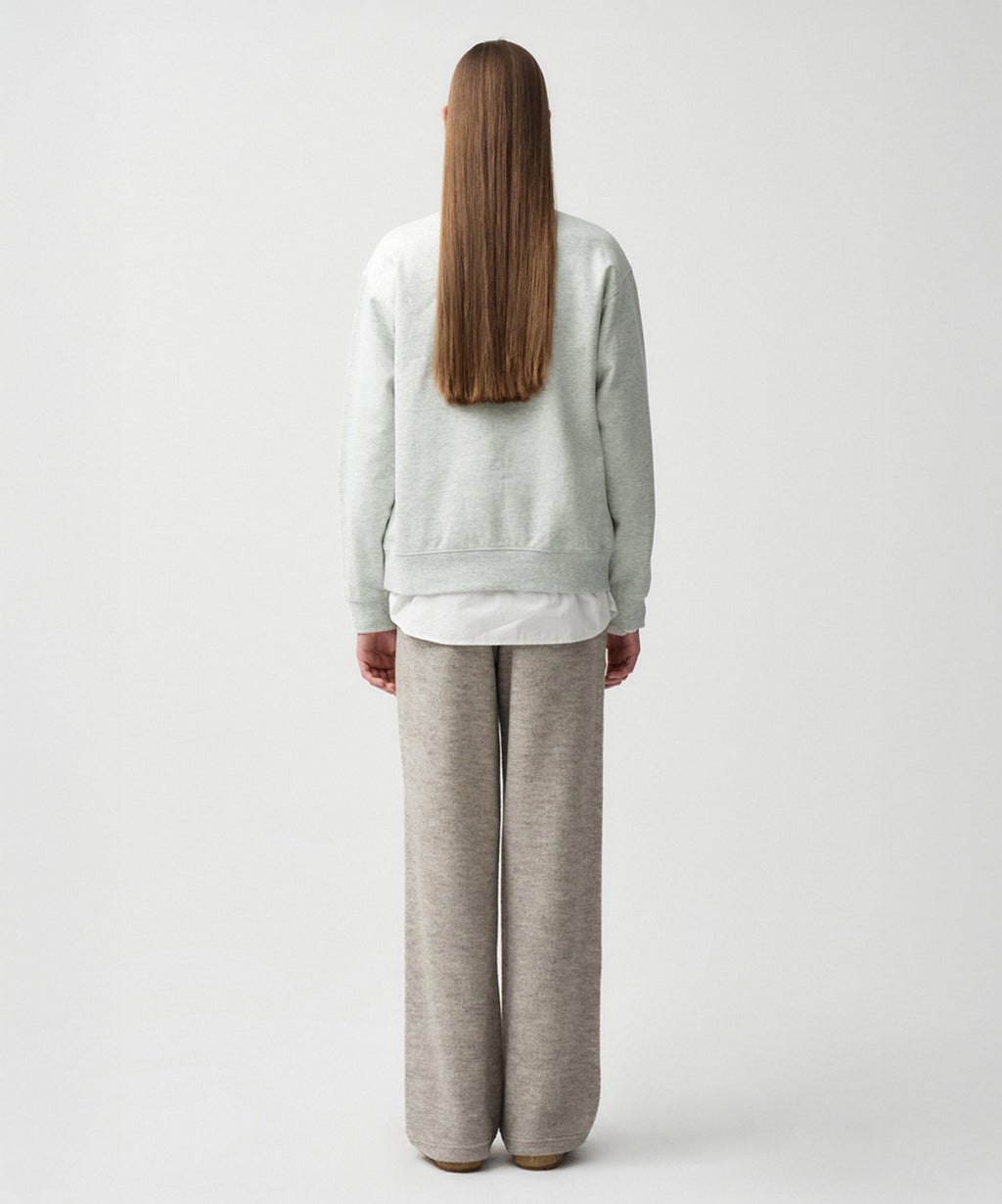 Marithe & Francois Girbaud - Boucle Doodle Bear Sweatshirt (Light Heather Gray) product image 5 | TRAB K-Fashion Australia