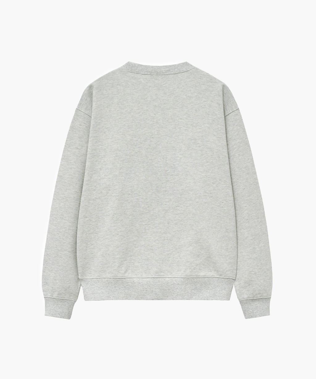 Marithe & Francois Girbaud - Boucle Doodle Bear Sweatshirt (Light Heather Gray) product image 7 | TRAB K-Fashion Australia