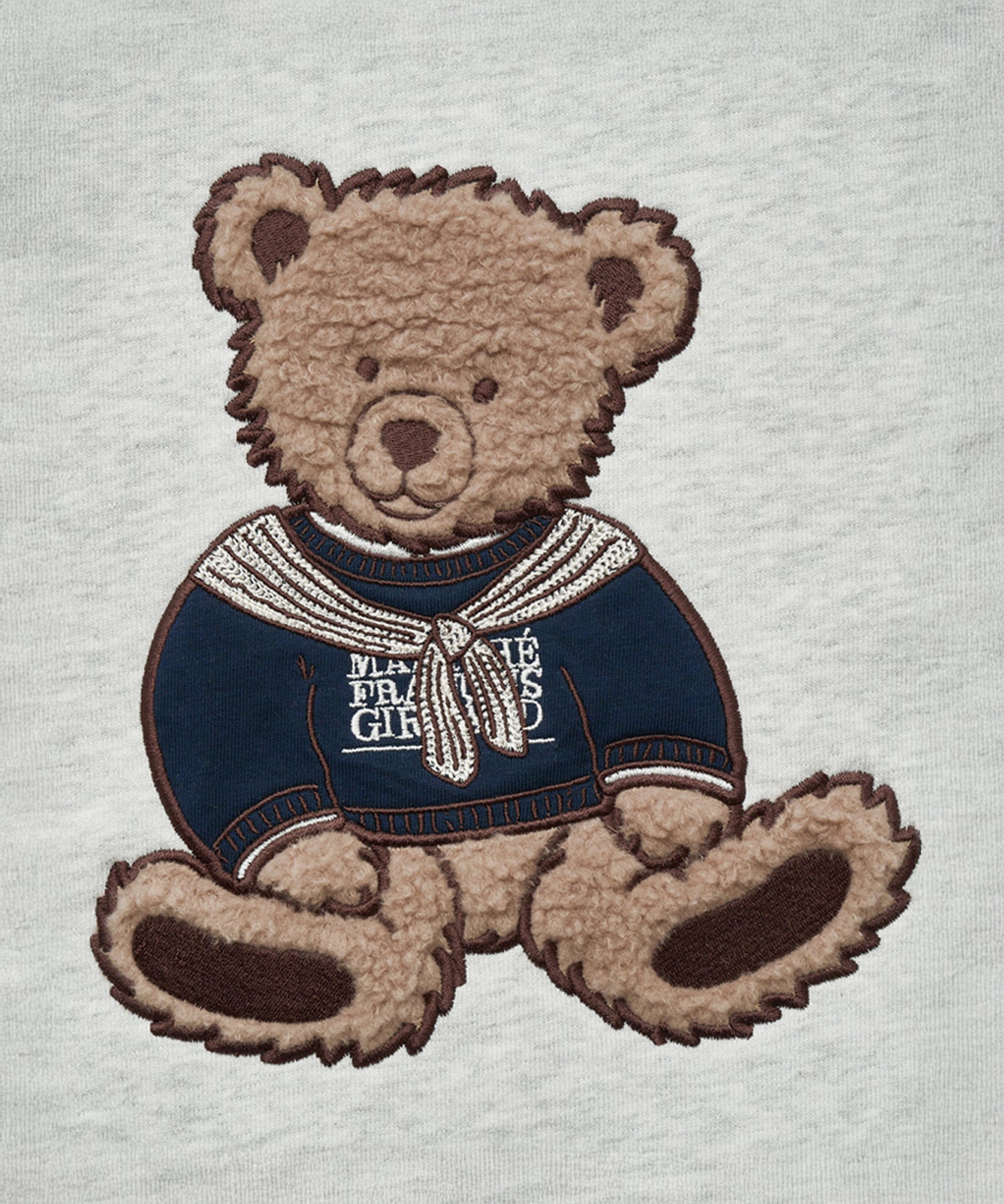 Marithe & Francois Girbaud - Boucle Doodle Bear Sweatshirt (Light Heather Gray) product image 10 | TRAB K-Fashion Australia