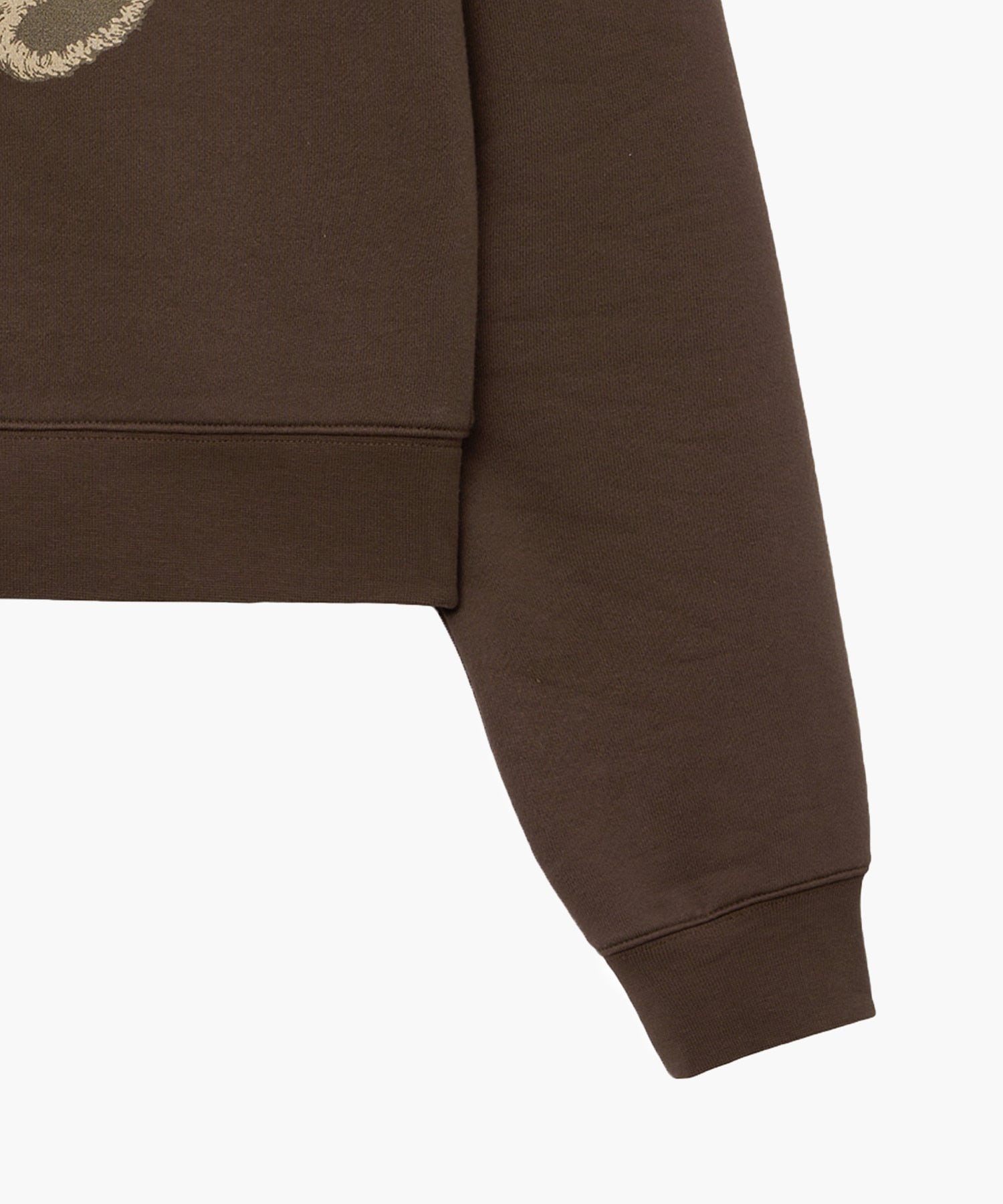 Marithe & Francois Girbaud - Doodle Bear Crop Sweatshirt (Dark Brown) product image 8 | TRAB K-Fashion Australia