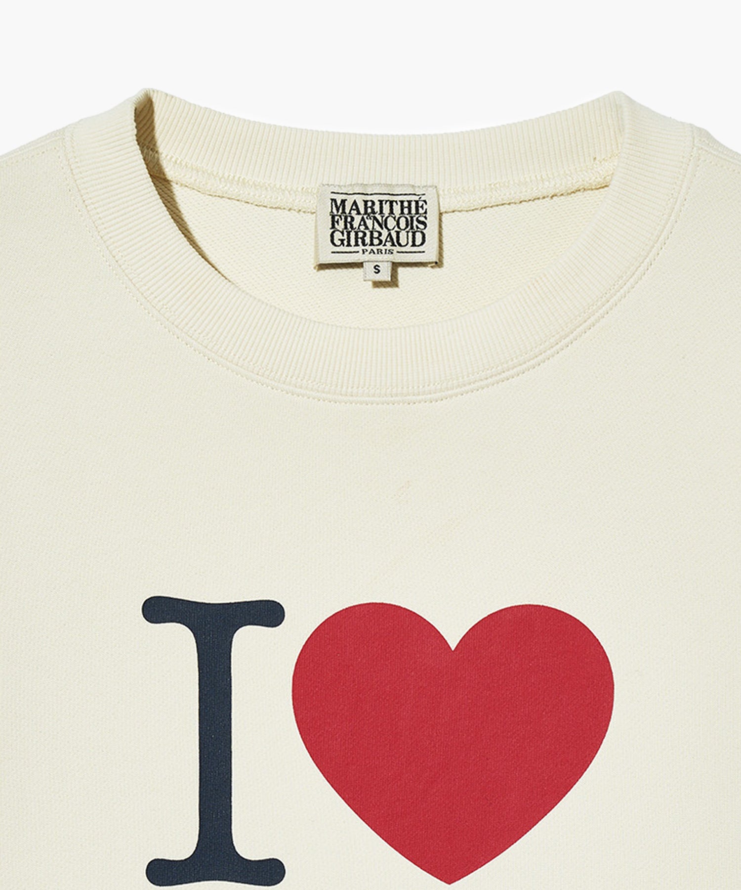 Marithe & Francois Girbaud - I Love Mfg Sweatshirt (Cream) product image 3 | TRAB K-Fashion Australia
