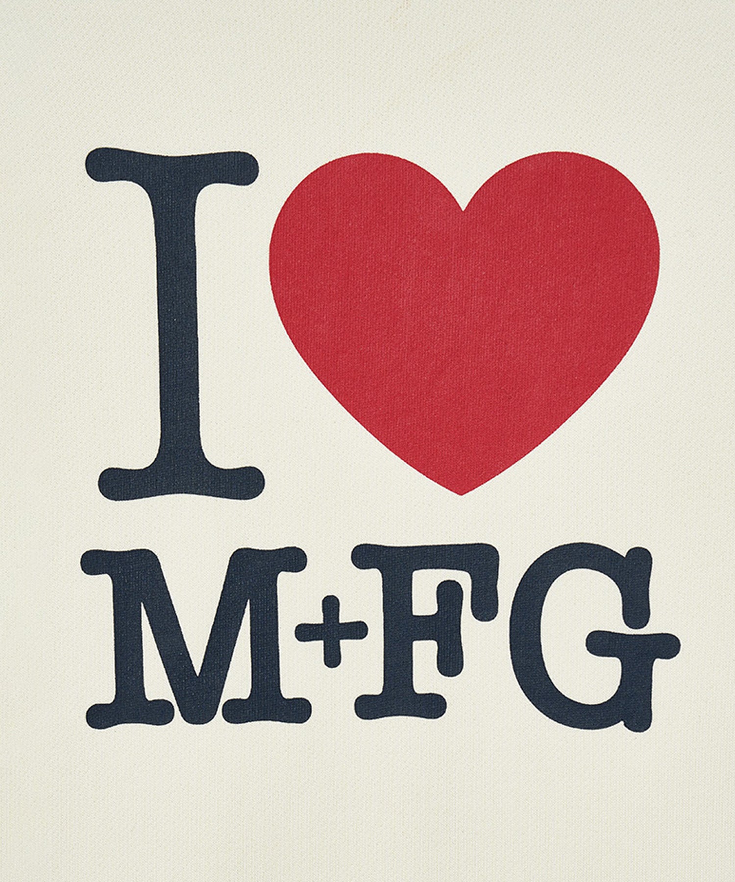 Marithe & Francois Girbaud - I Love Mfg Sweatshirt (Cream) product image 4 | TRAB K-Fashion Australia