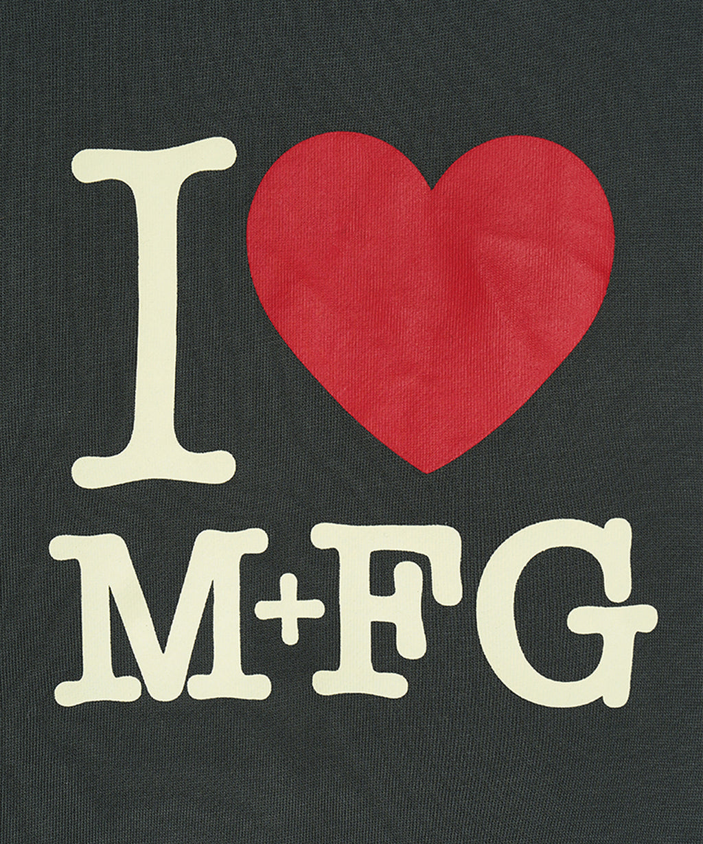 Marithe & Francois Girbaud - I Love Mfg Crop Sweatshirt (Charcoal) product image 4 | TRAB K-Fashion Australia