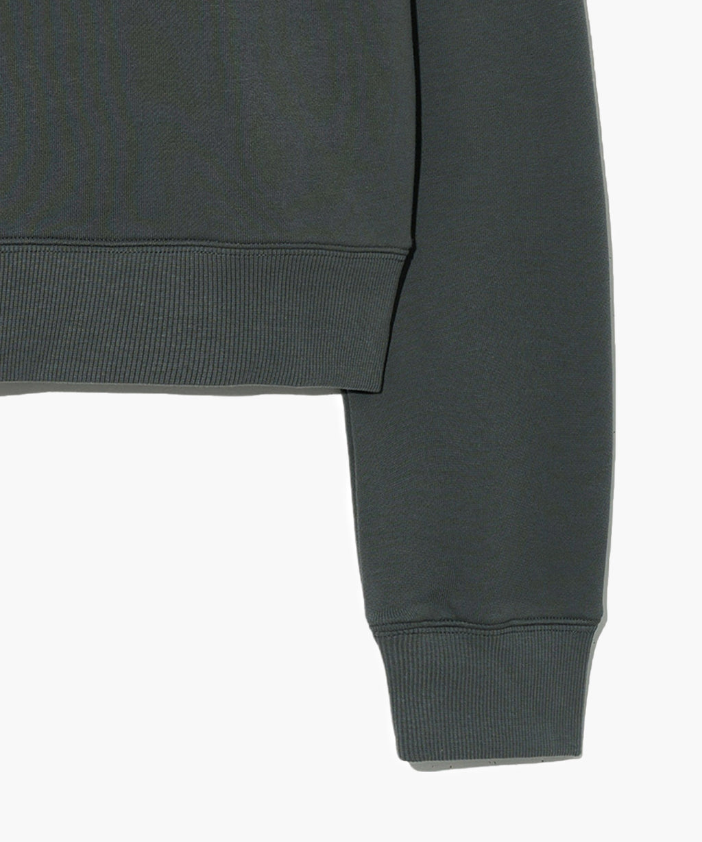 Marithe & Francois Girbaud - I Love Mfg Crop Sweatshirt (Charcoal) product image 5 | TRAB K-Fashion Australia