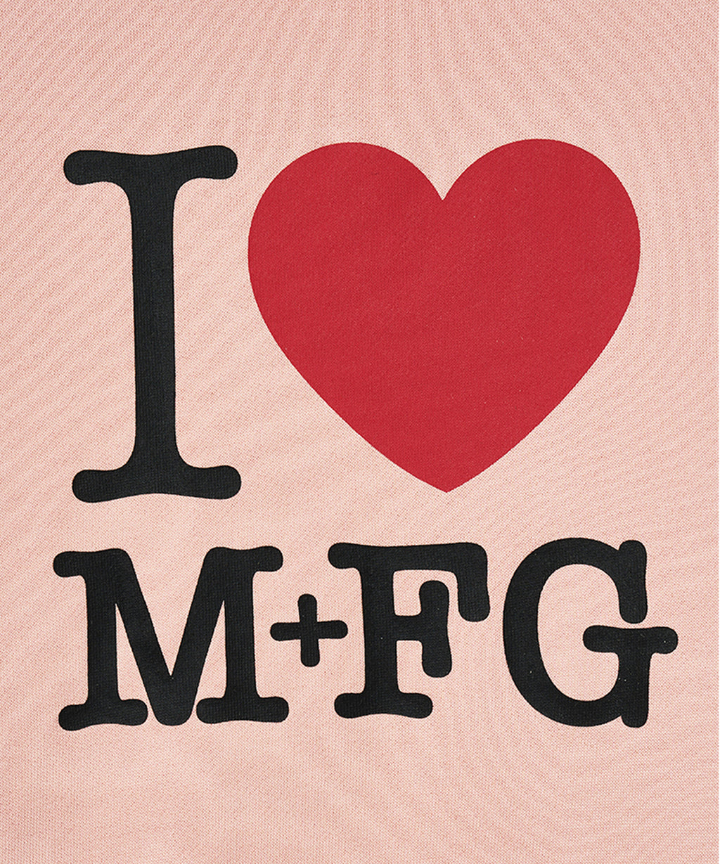 Marithe & Francois Girbaud - I Love Mfg Crop Sweatshirt (Pink) product image 4 | TRAB K-Fashion Australia
