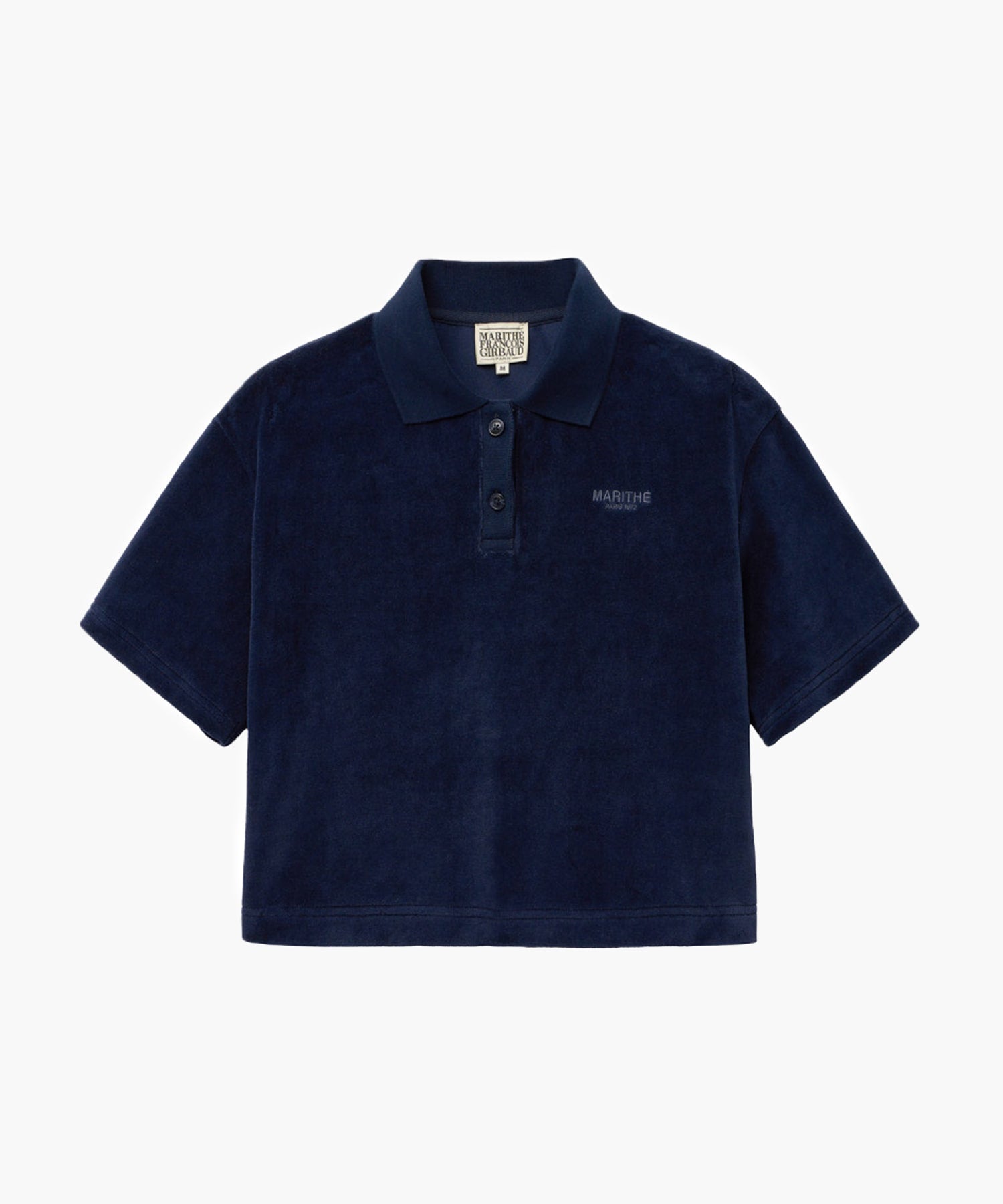 Marithe & Francois Girbaud - Velour Jersey Crop Tee (Navy) product image 6 | TRAB K-Fashion Australia
