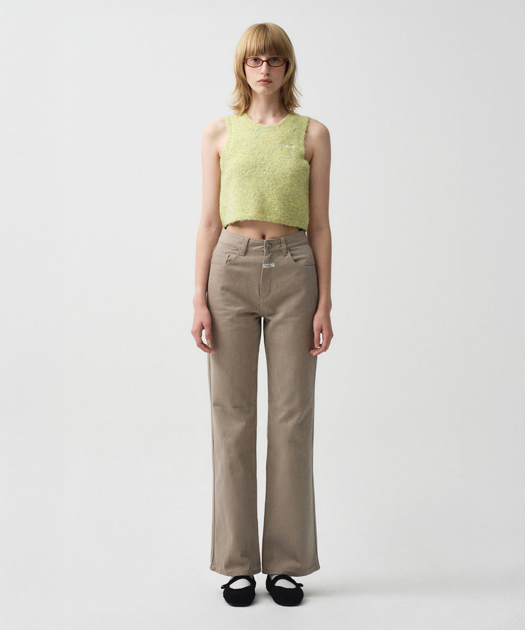 Marithe & Francois Girbaud - Layered Knit Vest (Melange Green) product image 4 | TRAB K-Fashion Australia