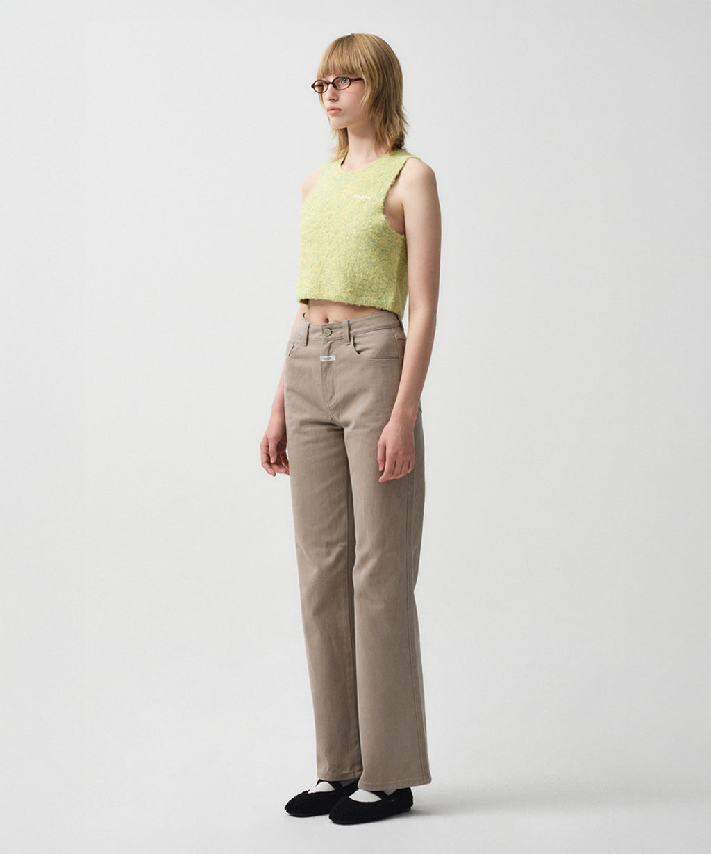 Marithe & Francois Girbaud - Layered Knit Vest (Melange Green) product image 5 | TRAB K-Fashion Australia