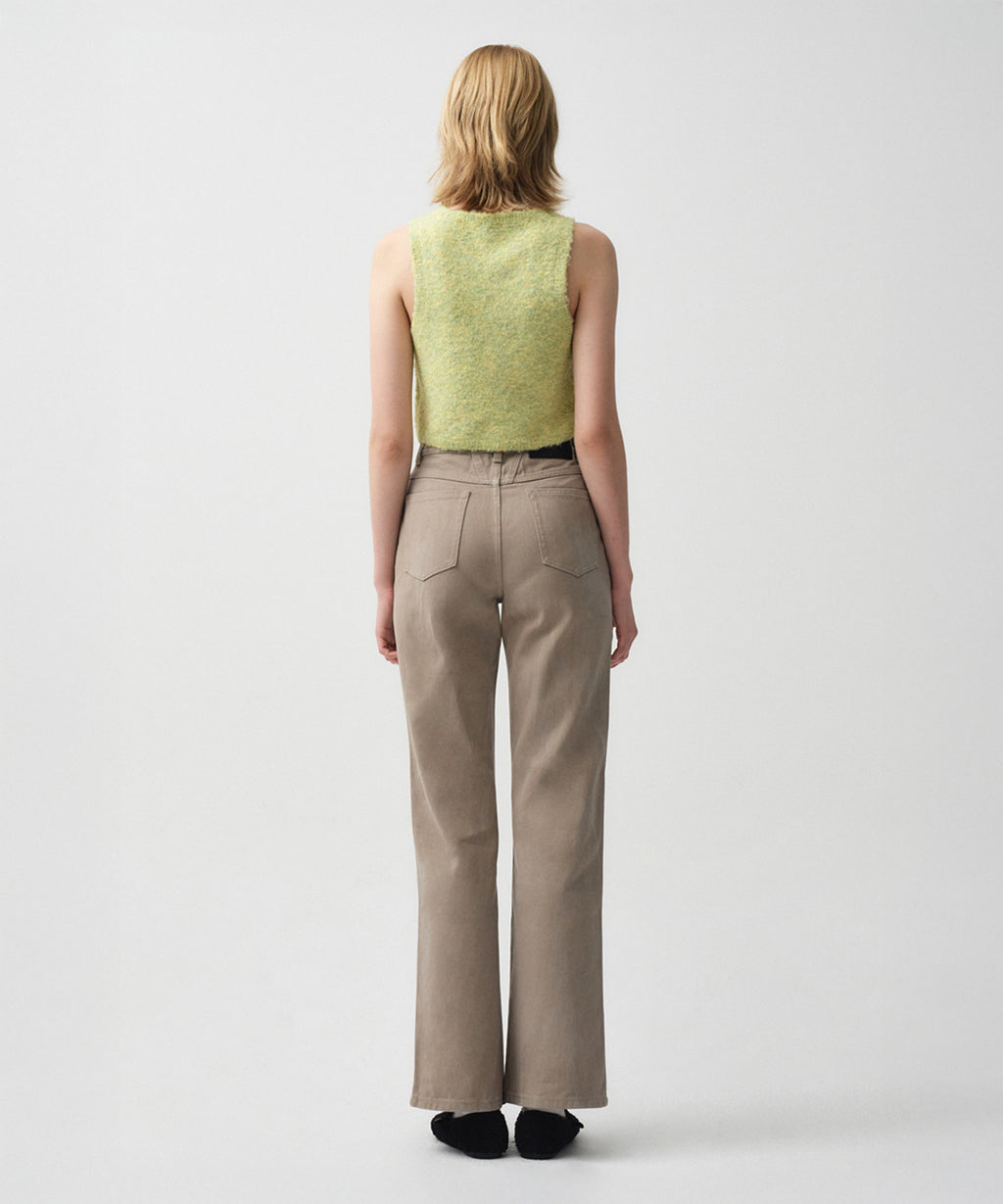 Marithe & Francois Girbaud - Layered Knit Vest (Melange Green) product image 6 | TRAB K-Fashion Australia