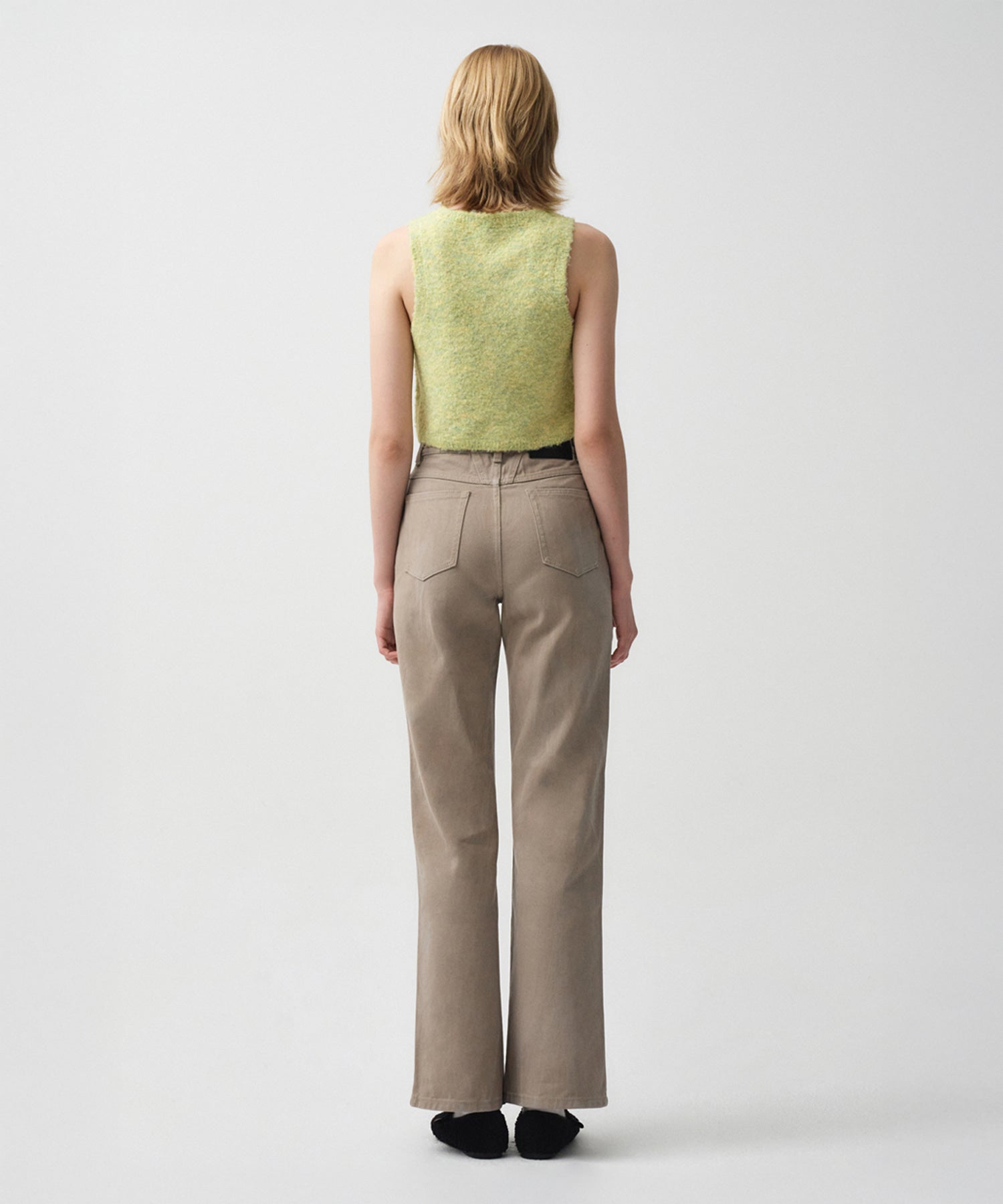 Marithe & Francois Girbaud - Layered Knit Vest (Melange Green) product image 6 | TRAB K-Fashion Australia