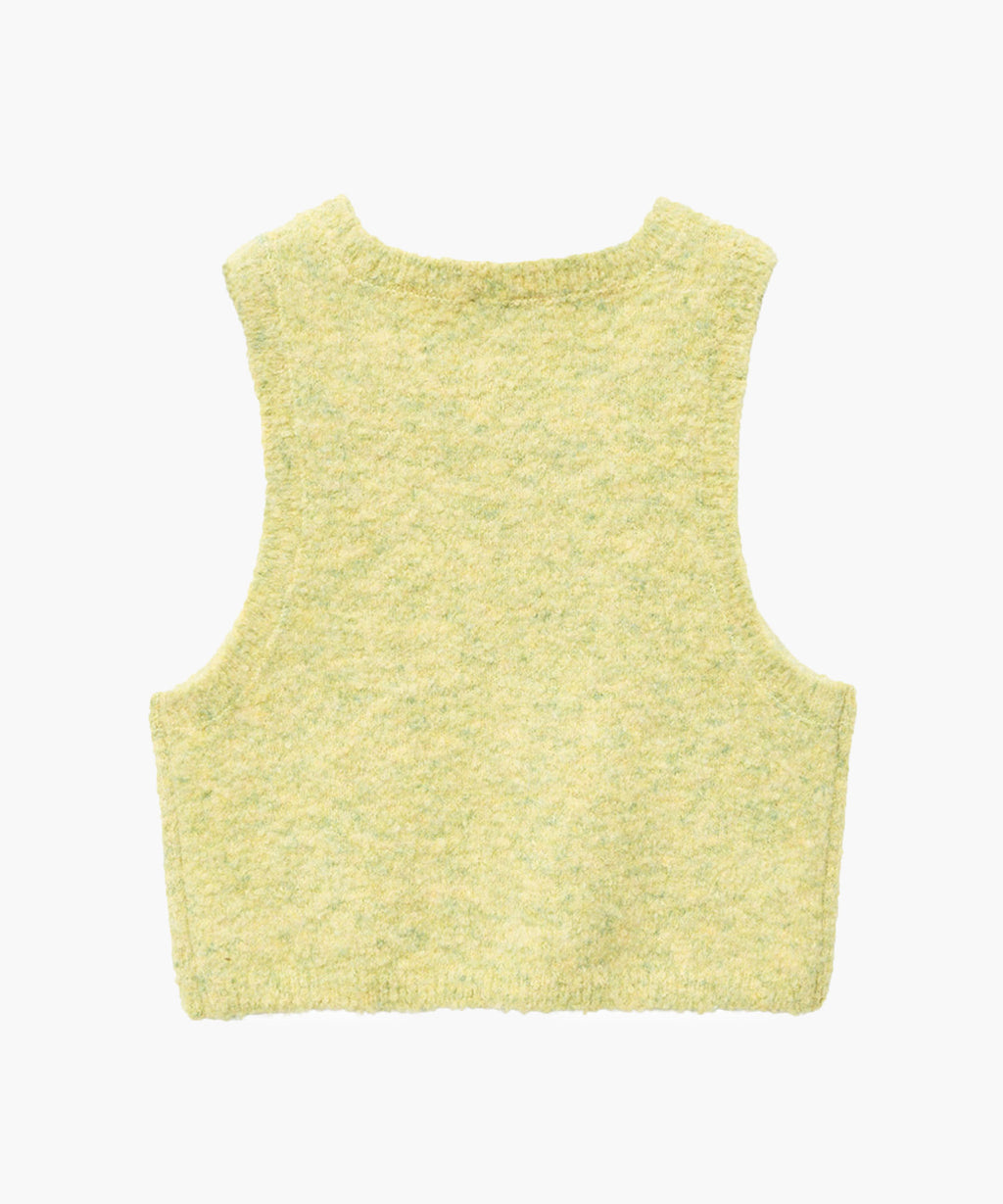 Marithe & Francois Girbaud - Layered Knit Vest (Melange Green) product image 8 | TRAB K-Fashion Australia