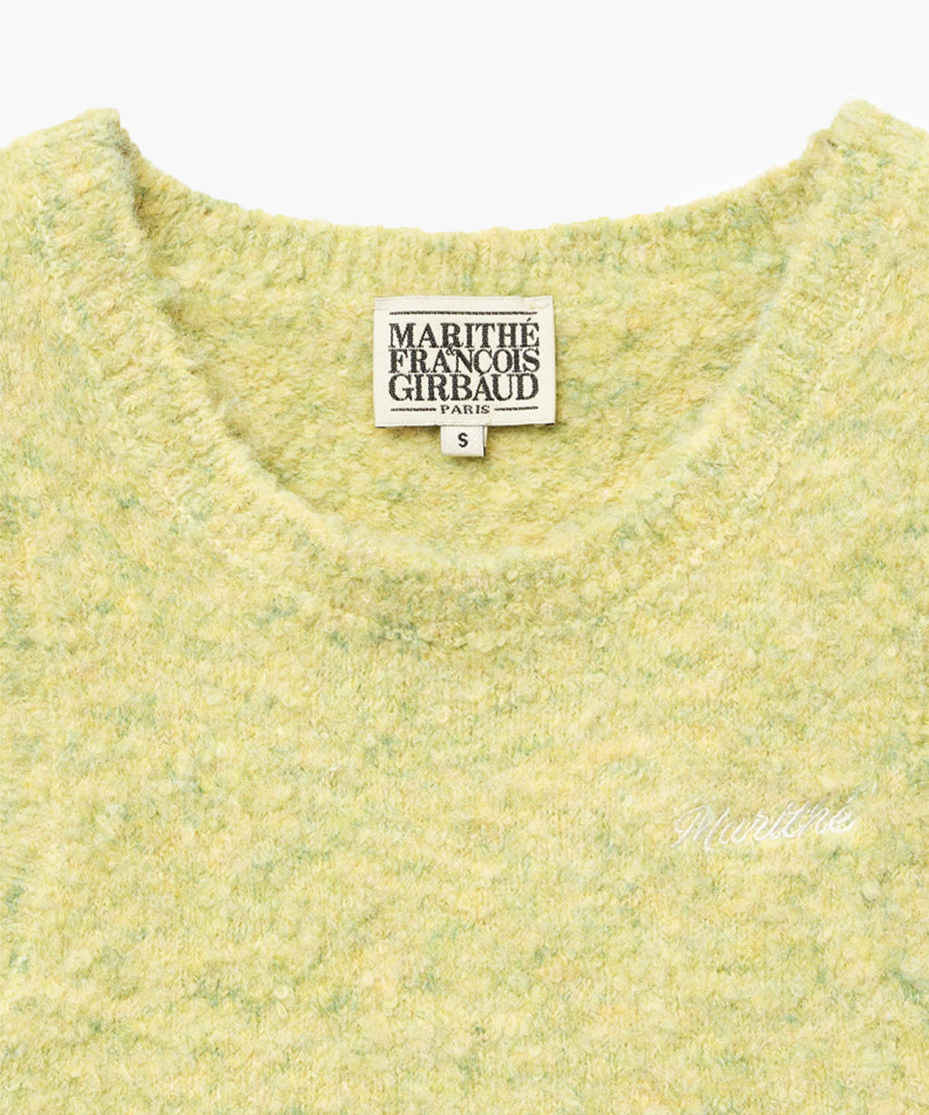 Marithe & Francois Girbaud - Layered Knit Vest (Melange Green) product image 9 | TRAB K-Fashion Australia