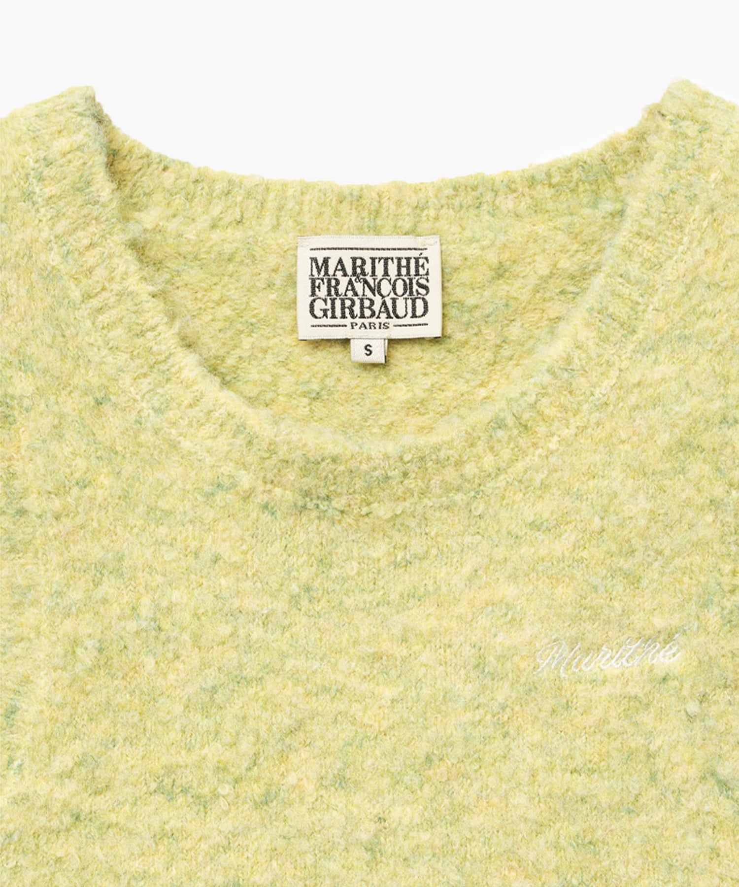 Marithe & Francois Girbaud - Layered Knit Vest (Melange Green) product image 9 | TRAB K-Fashion Australia