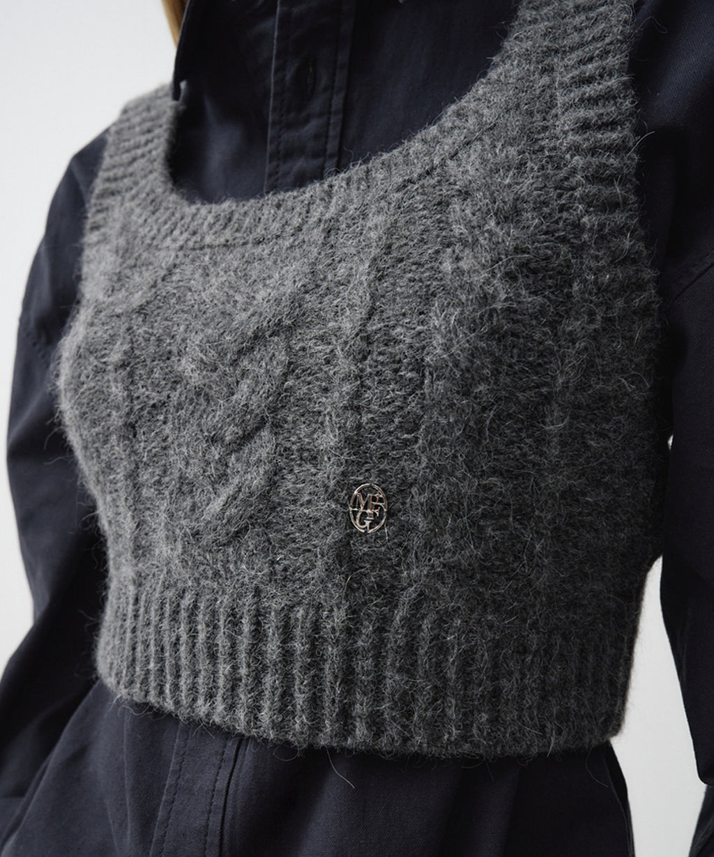 Marithe & Francois Girbaud - Logo Bustier (Charcoal) product image 3 | TRAB K-Fashion Australia