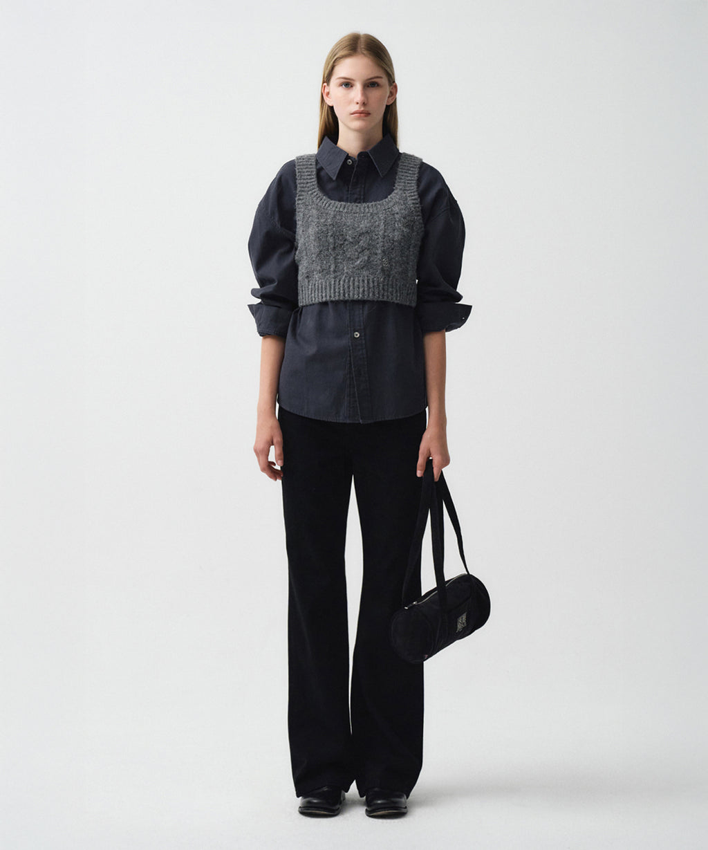 Marithe & Francois Girbaud - Logo Bustier (Charcoal) product image 4 | TRAB K-Fashion Australia