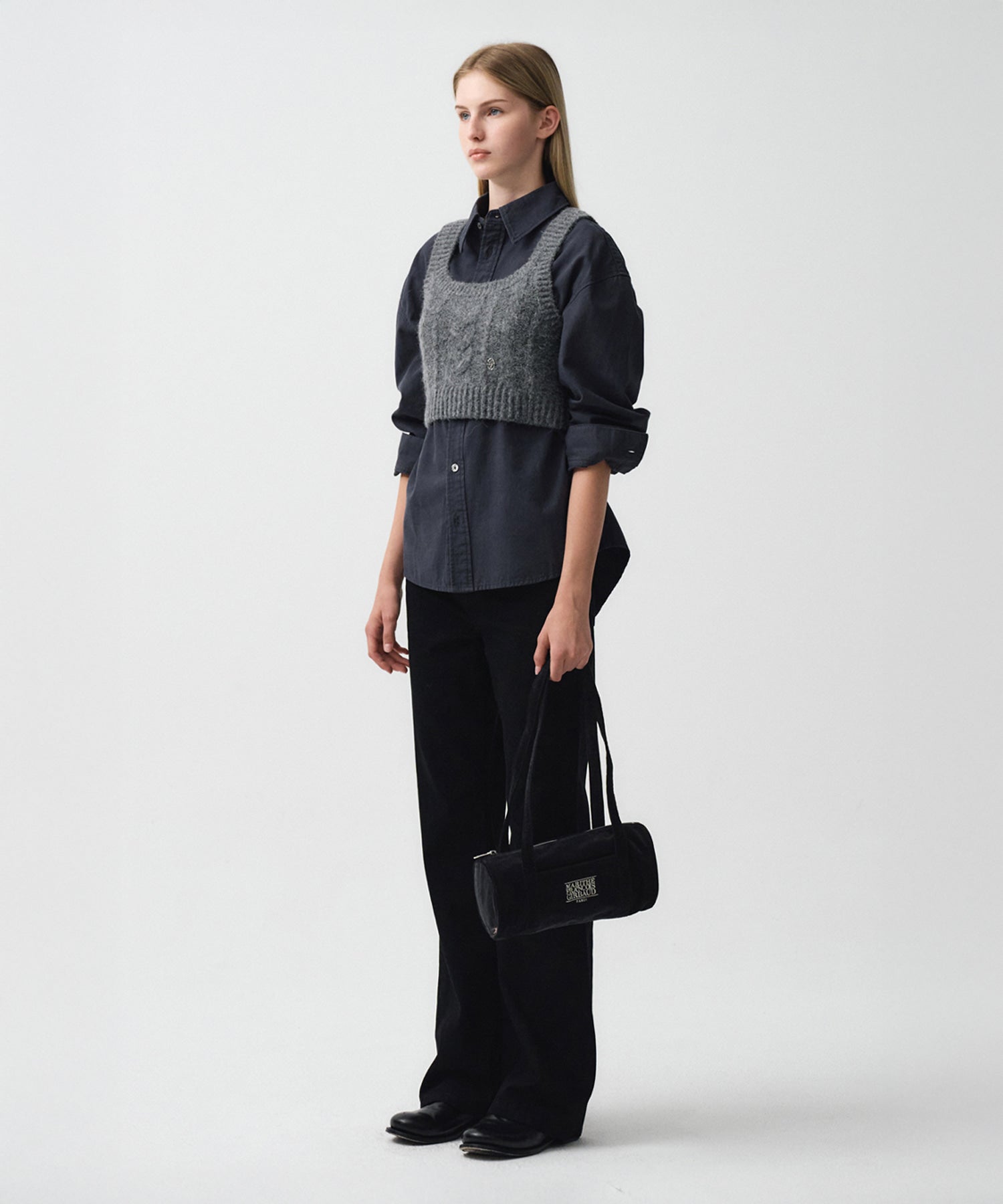 Marithe & Francois Girbaud - Logo Bustier (Charcoal) product image 5 | TRAB K-Fashion Australia