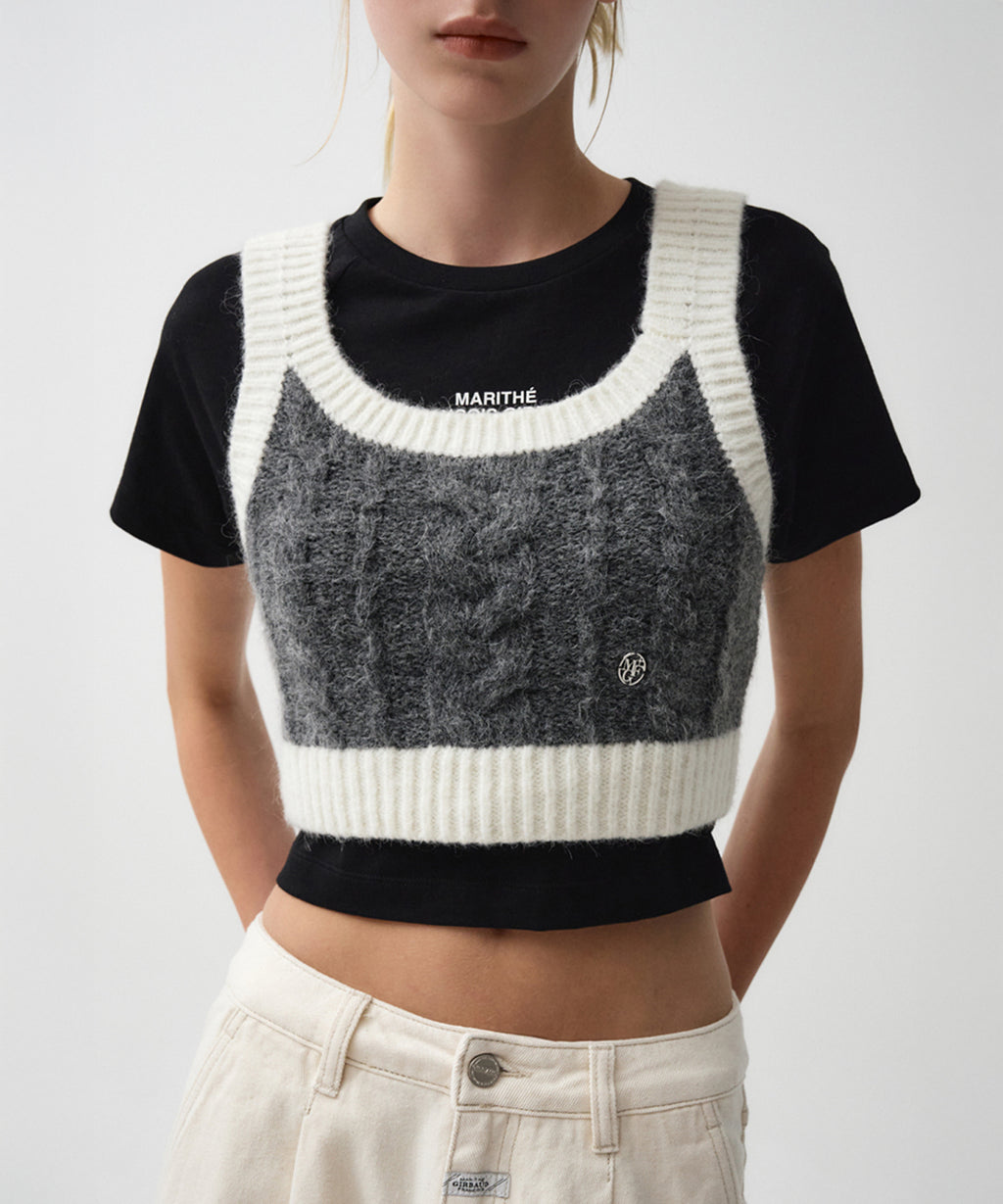 Marithe & Francois Girbaud - Logo Bustier (Ivory) product image 2 | TRAB K-Fashion Australia