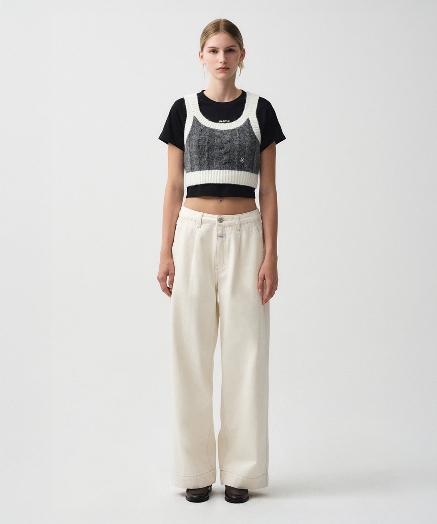 Marithe & Francois Girbaud - Logo Bustier (Ivory) product image 3 | TRAB K-Fashion Australia