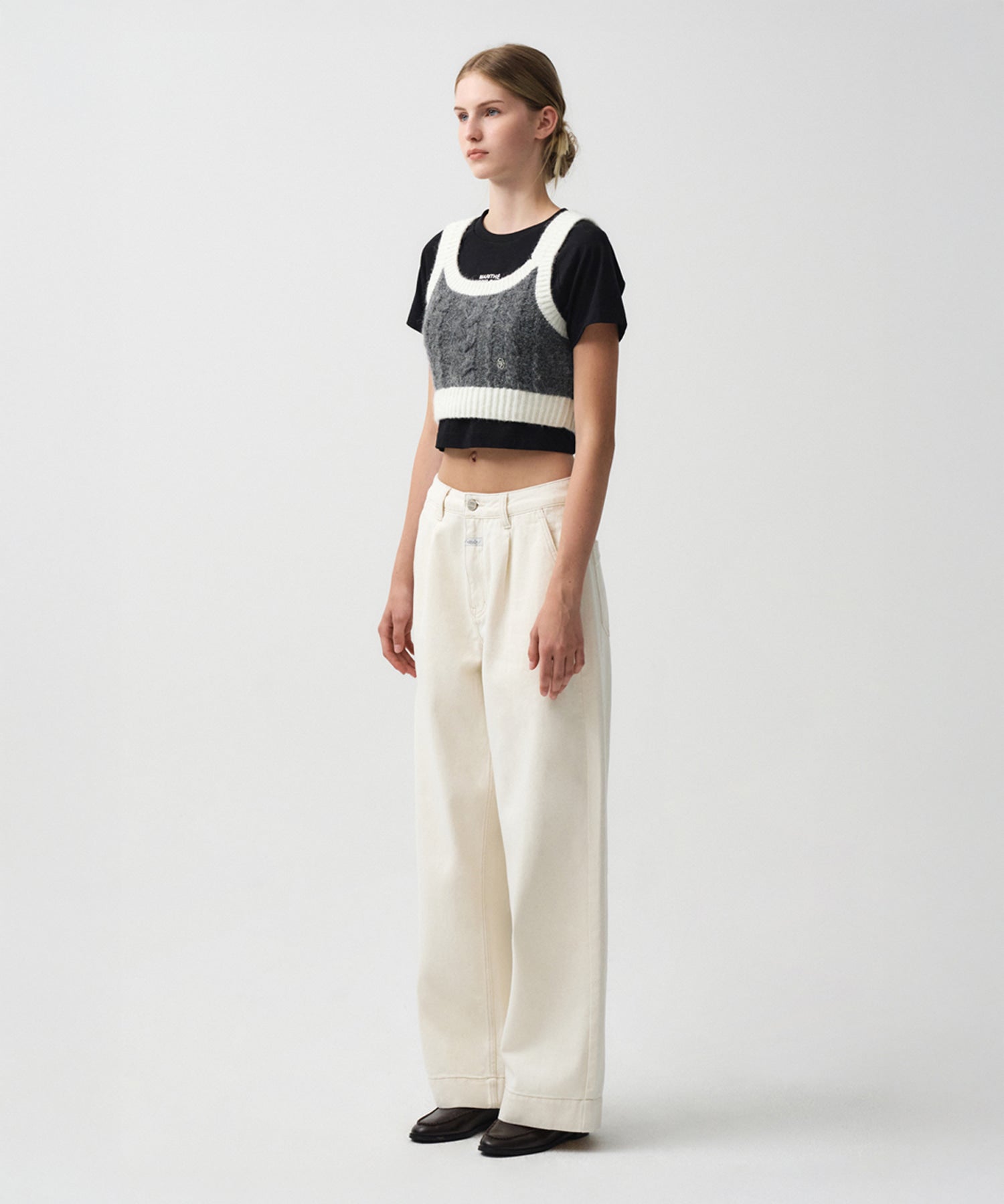 Marithe & Francois Girbaud - Logo Bustier (Ivory) product image 4 | TRAB K-Fashion Australia