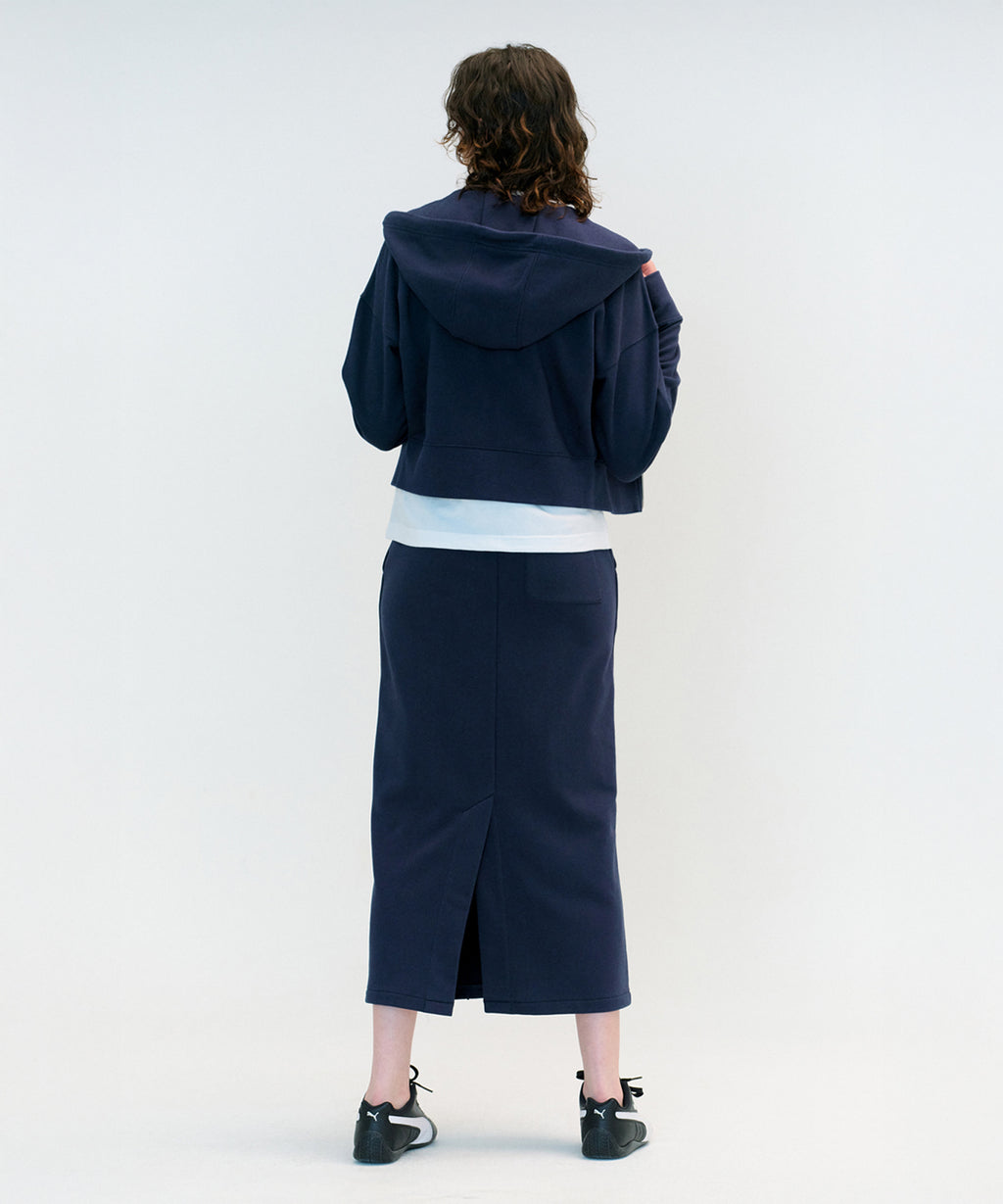 Marithe & Francois Girbaud - Circle Logo Sweat Skirt (Navy) product image 3 | TRAB K-Fashion Australia