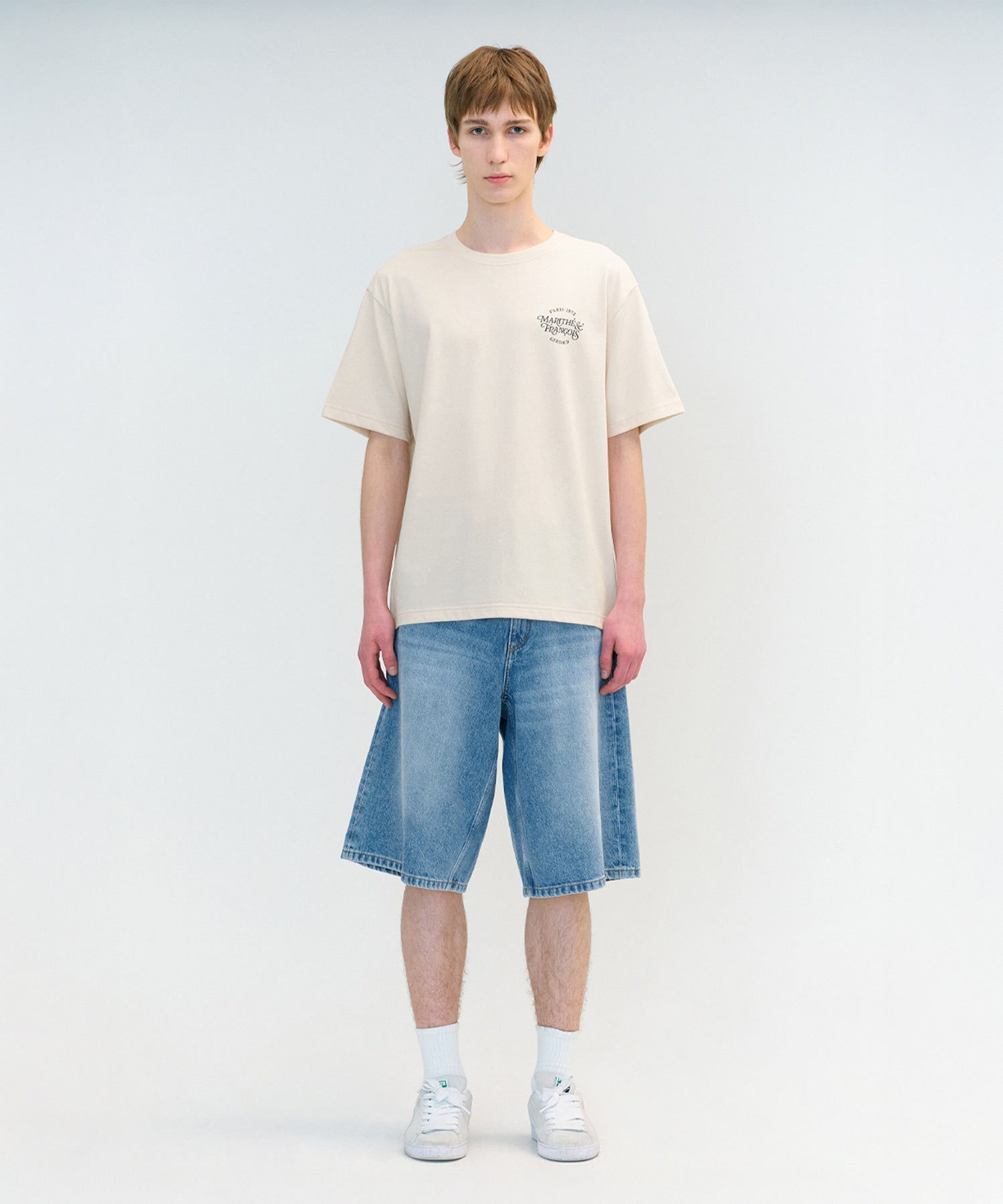 Marithe & Francois Girbaud - Aerocool Mellow Tee (Light Beige) product image 1 | TRAB K-Fashion Australia