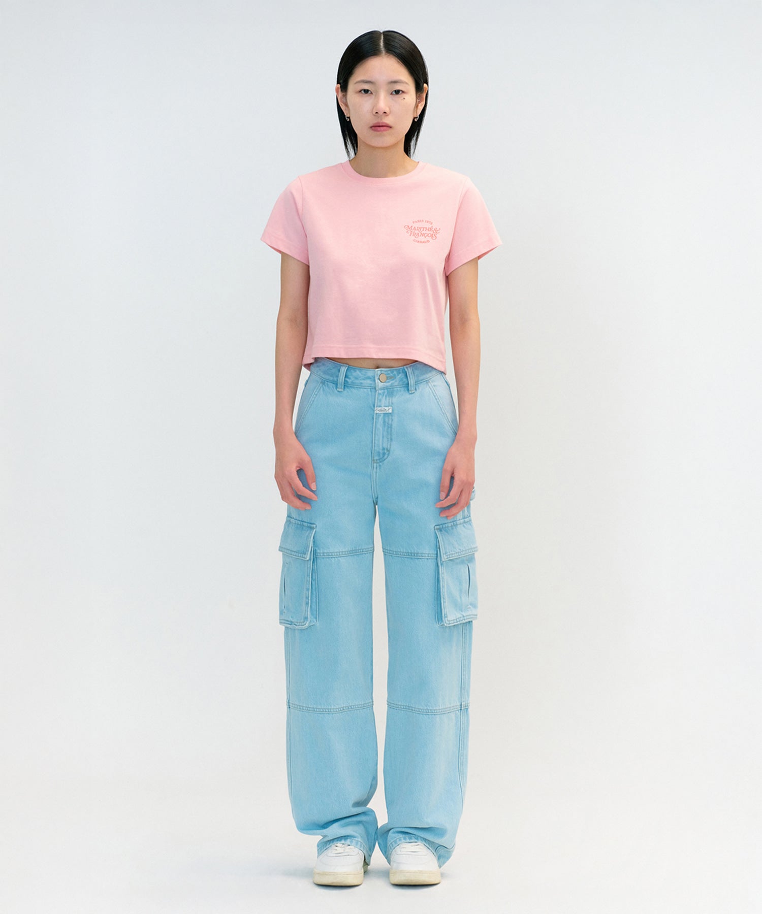 Marithe & Francois Girbaud - Aerocool Mellow Crop Tee (Pink) product image 1 | TRAB K-Fashion Australia