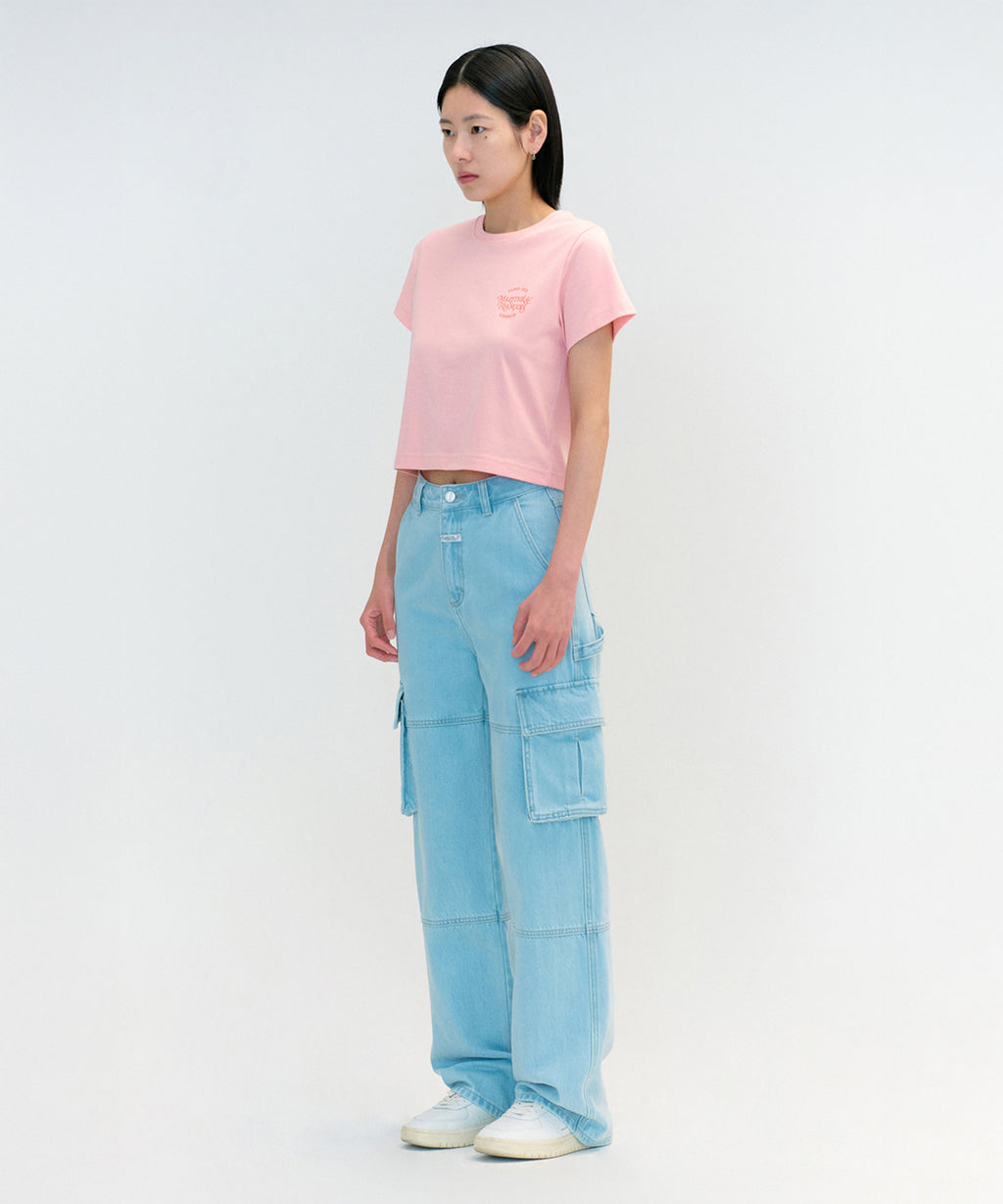 Marithe & Francois Girbaud - Aerocool Mellow Crop Tee (Pink) product image 2 | TRAB K-Fashion Australia