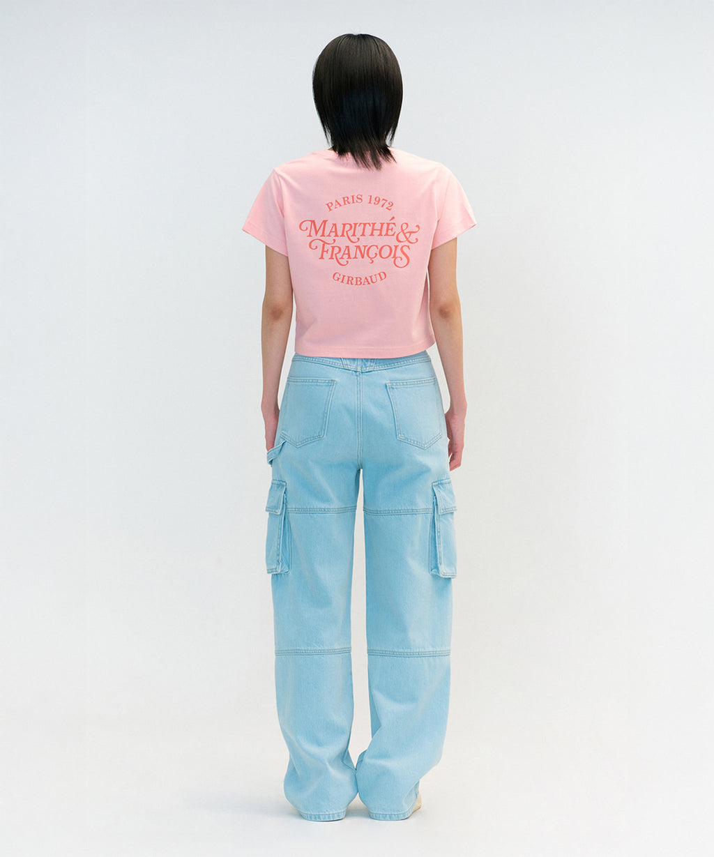 Marithe & Francois Girbaud - Aerocool Mellow Crop Tee (Pink) product image 3 | TRAB K-Fashion Australia