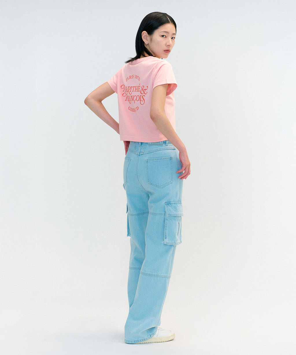 Marithe & Francois Girbaud - Aerocool Mellow Crop Tee (Pink) product image 4 | TRAB K-Fashion Australia