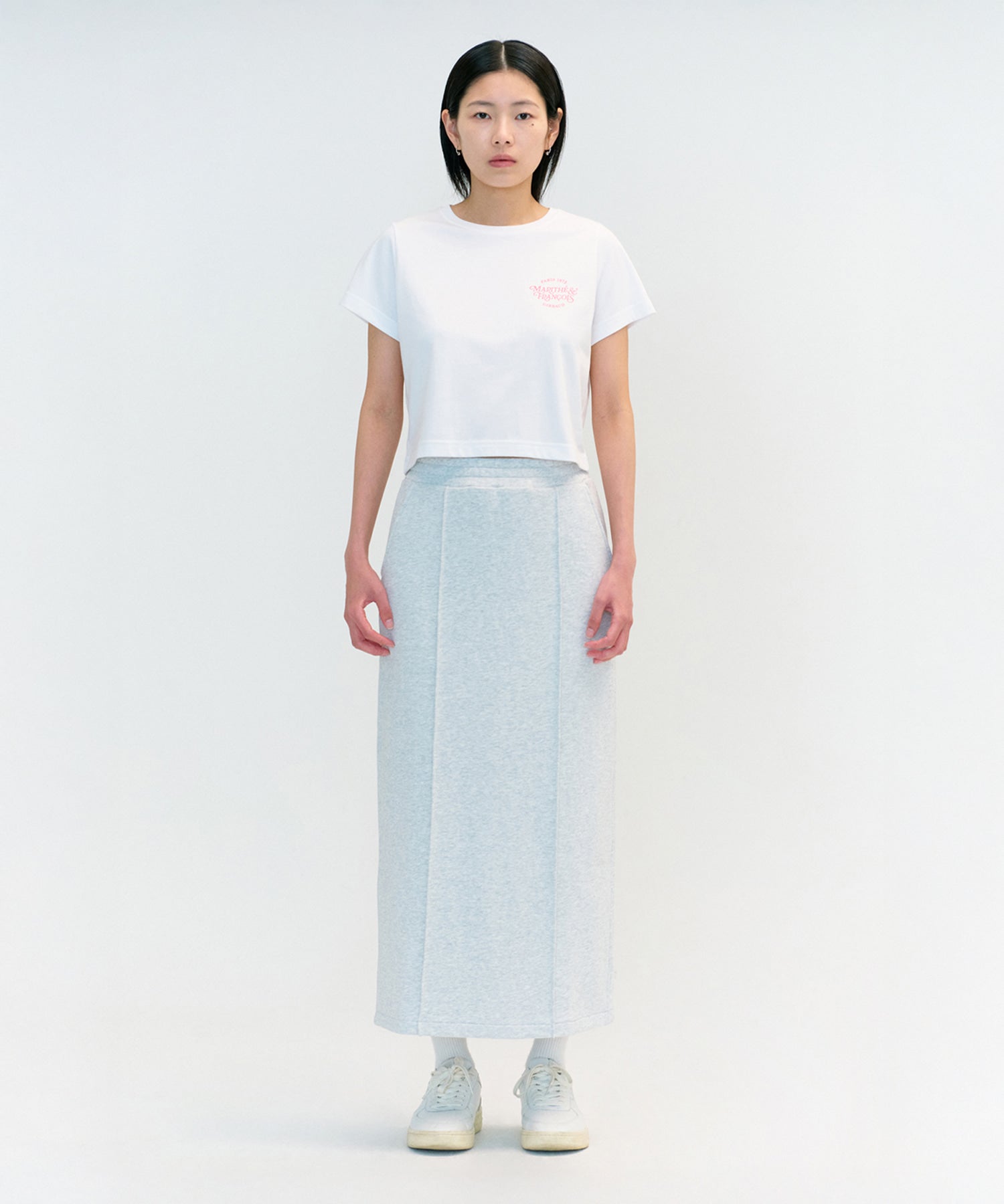 Marithe & Francois Girbaud - Aerocool Mellow Crop Tee (White) product image 1 | TRAB K-Fashion Australia