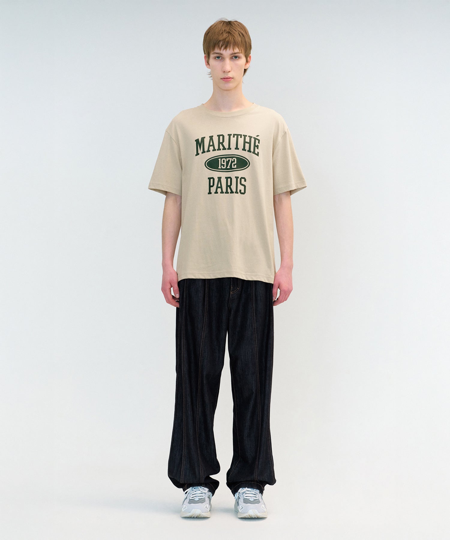 Marithe & Francois Girbaud - 1972 College Tee (Khaki Beige) product image 2 | TRAB K-Fashion Australia
