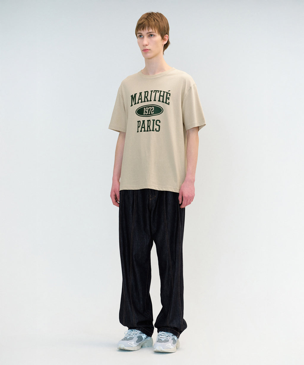Marithe & Francois Girbaud - 1972 College Tee (Khaki Beige) product image 3 | TRAB K-Fashion Australia