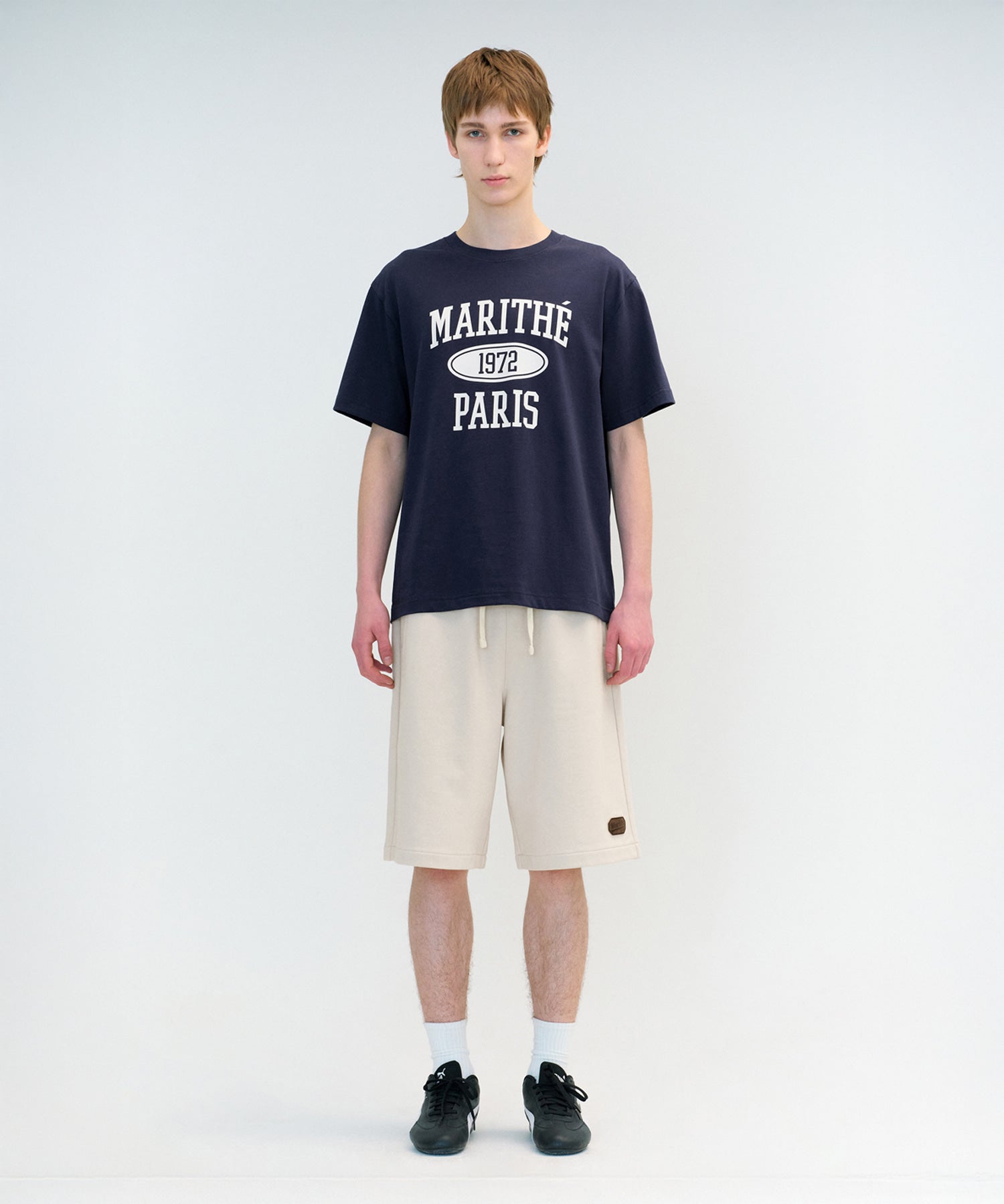 Marithe & Francois Girbaud - 1972 College Tee (Navy) product image 2 | TRAB K-Fashion Australia