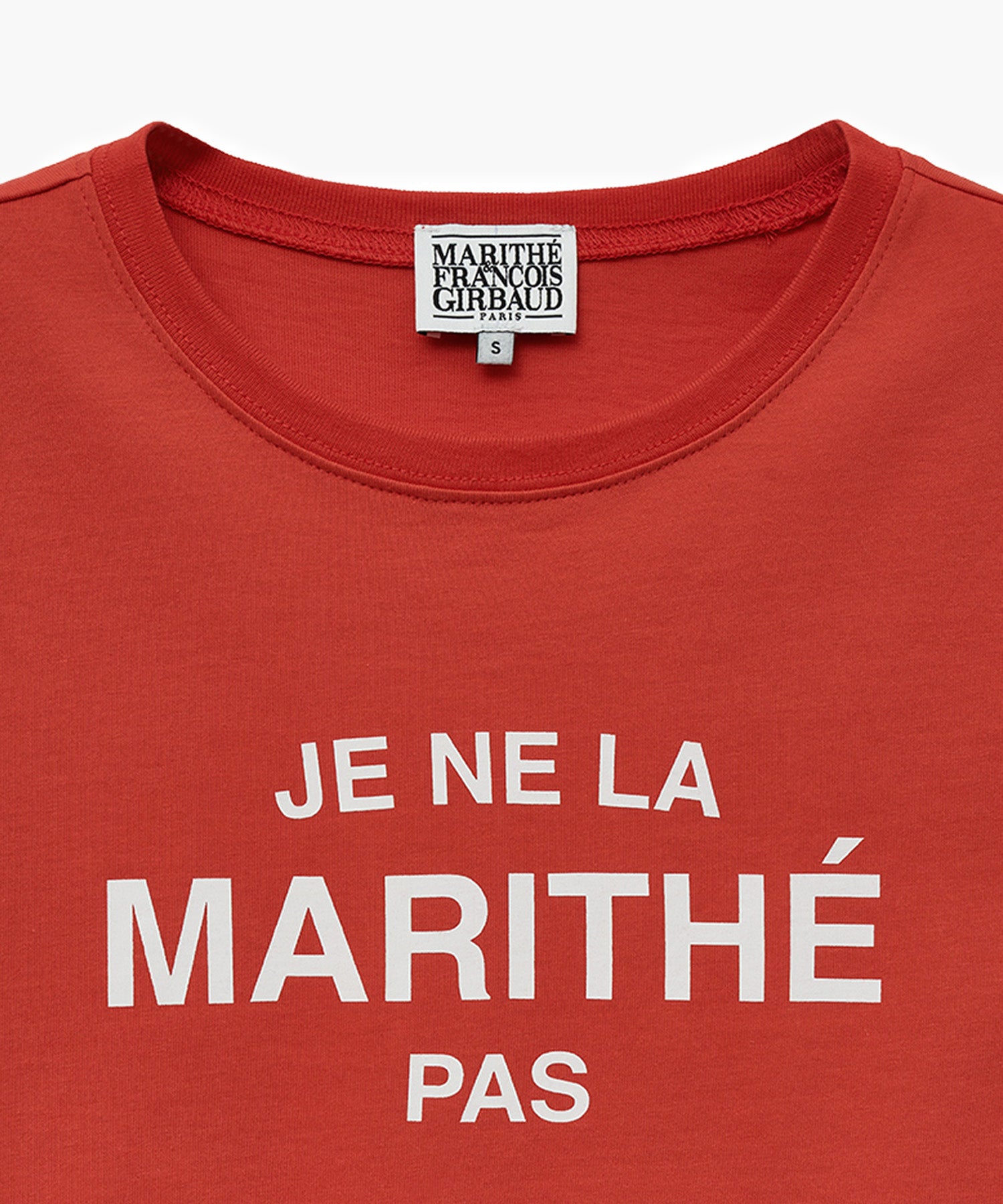 Marithe & Francois Girbaud - Je Ne La Logo Tee (Coral Pink) product image 7 | TRAB K-Fashion Australia