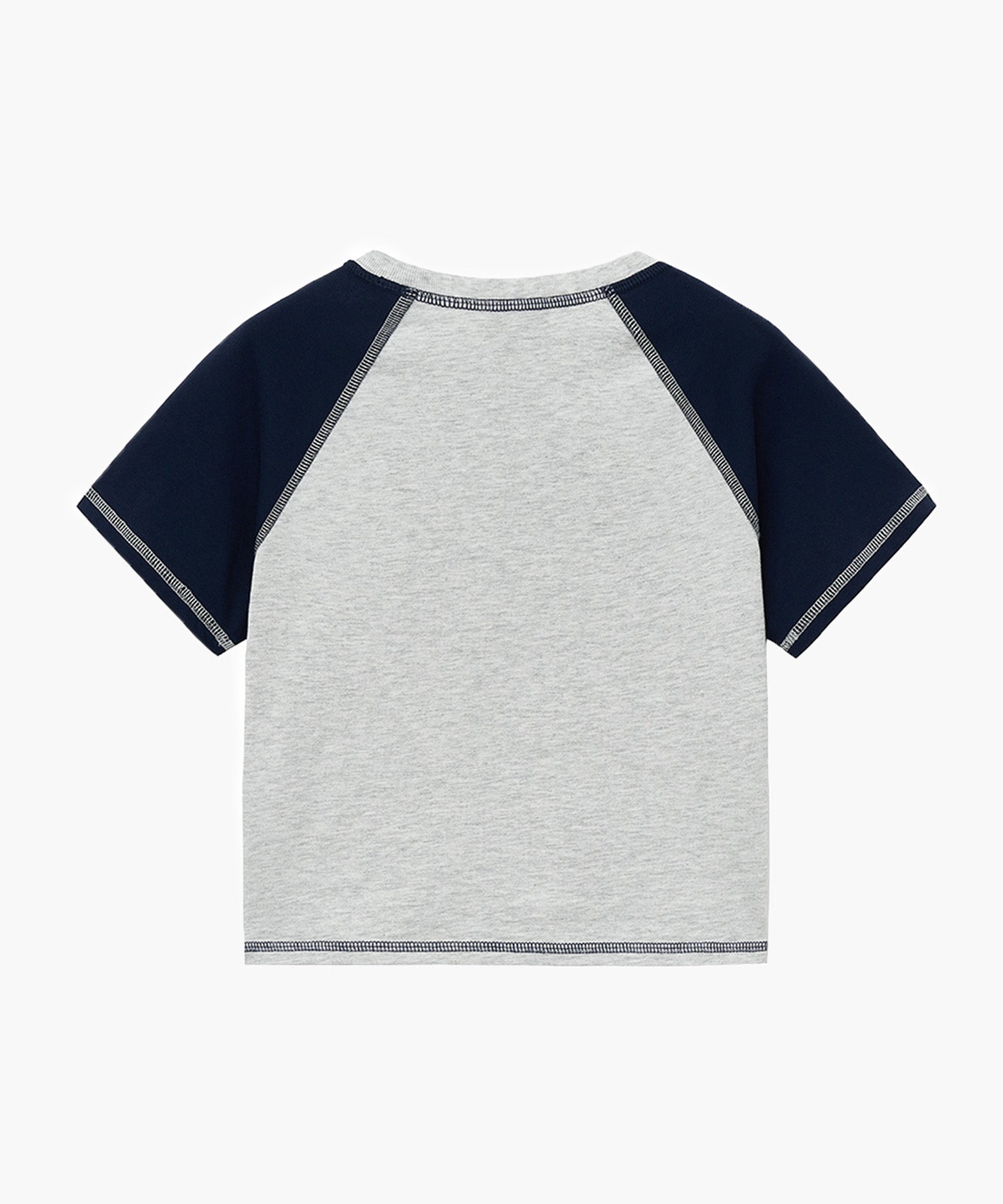 Marithe & Francois Girbaud - Raglan Stitch Crop Tee (Light Heather Gray) product image 6 | TRAB K-Fashion Australia
