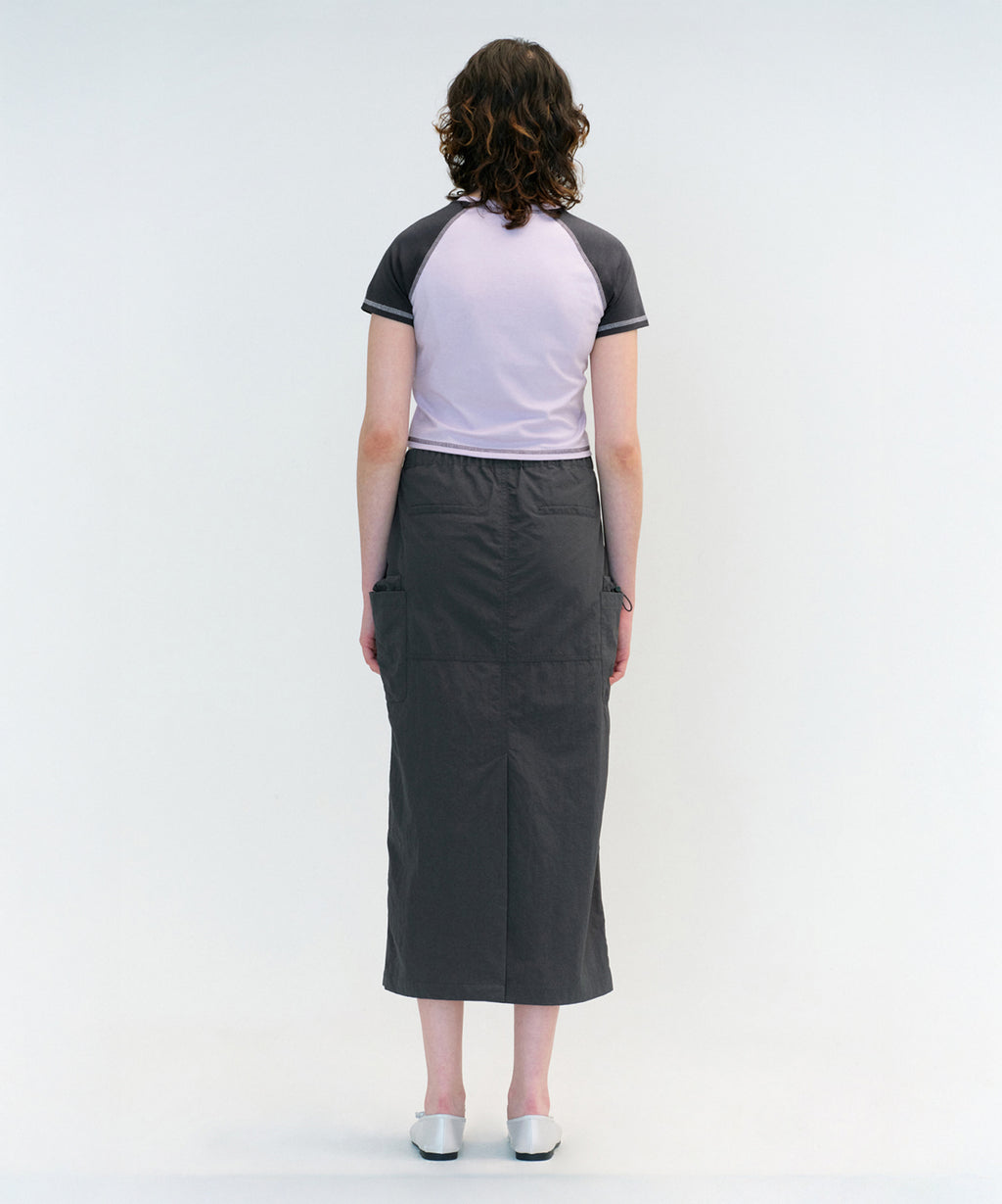 Marithe & Francois Girbaud - Raglan Stitch Crop Tee (Light Purple) product image 4 | TRAB K-Fashion Australia