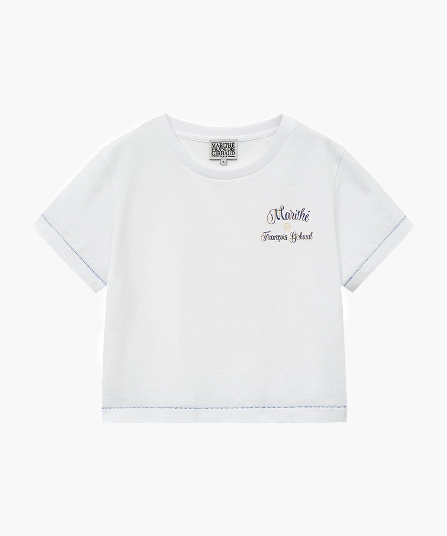 Marithe & Francois Girbaud - Rolling Logo Crop Tee (White) product image 5 | TRAB K-Fashion Australia