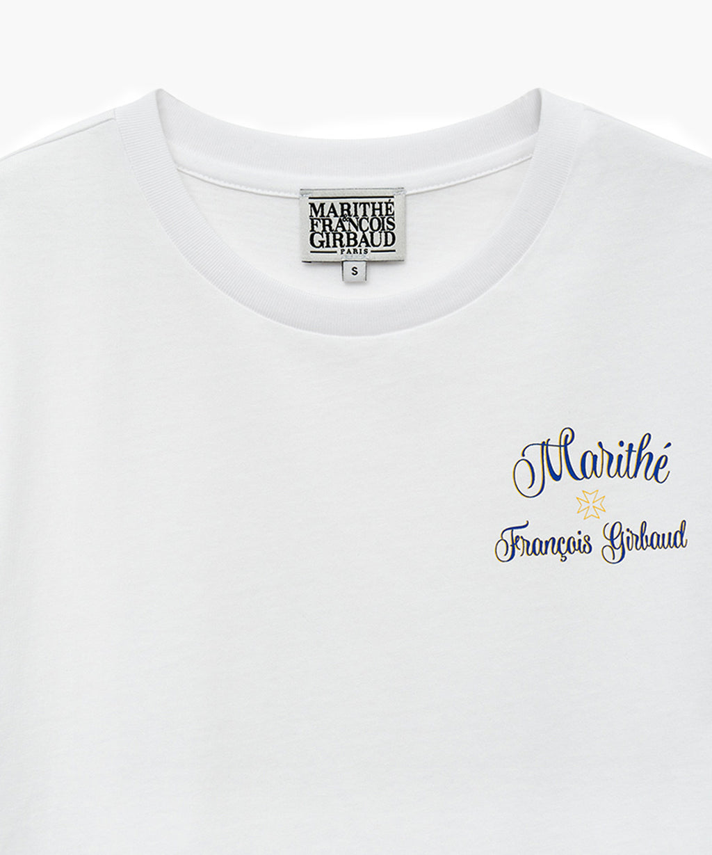Marithe & Francois Girbaud - Rolling Logo Crop Tee (White) product image 7 | TRAB K-Fashion Australia