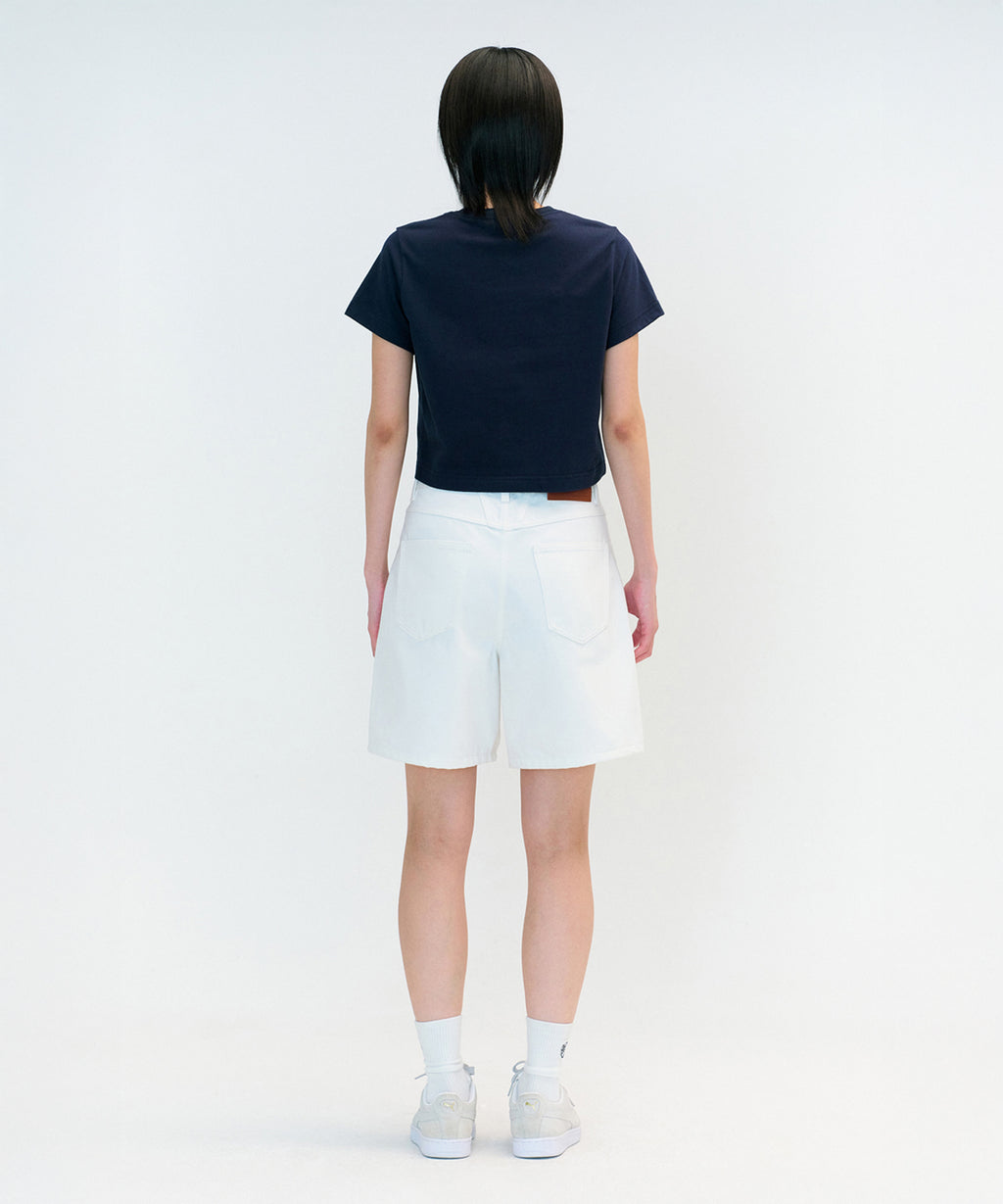 Marithe & Francois Girbaud - Doodle Bear Crop Tee (Navy) product image 4 | TRAB K-Fashion Australia