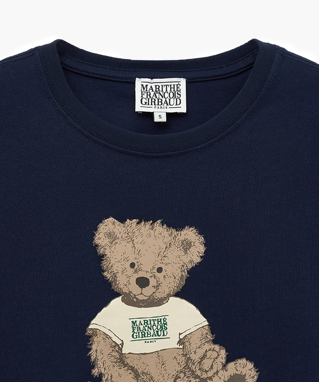 Marithe & Francois Girbaud - Doodle Bear Crop Tee (Navy) product image 7 | TRAB K-Fashion Australia
