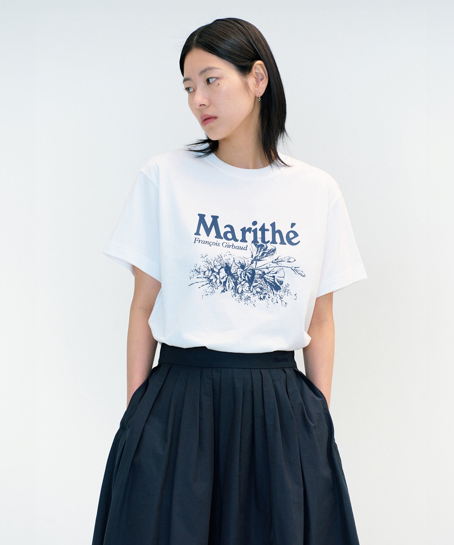 Marithe & Francois Girbaud - Flower Tee (White) product image 1 | TRAB K-Fashion Australia