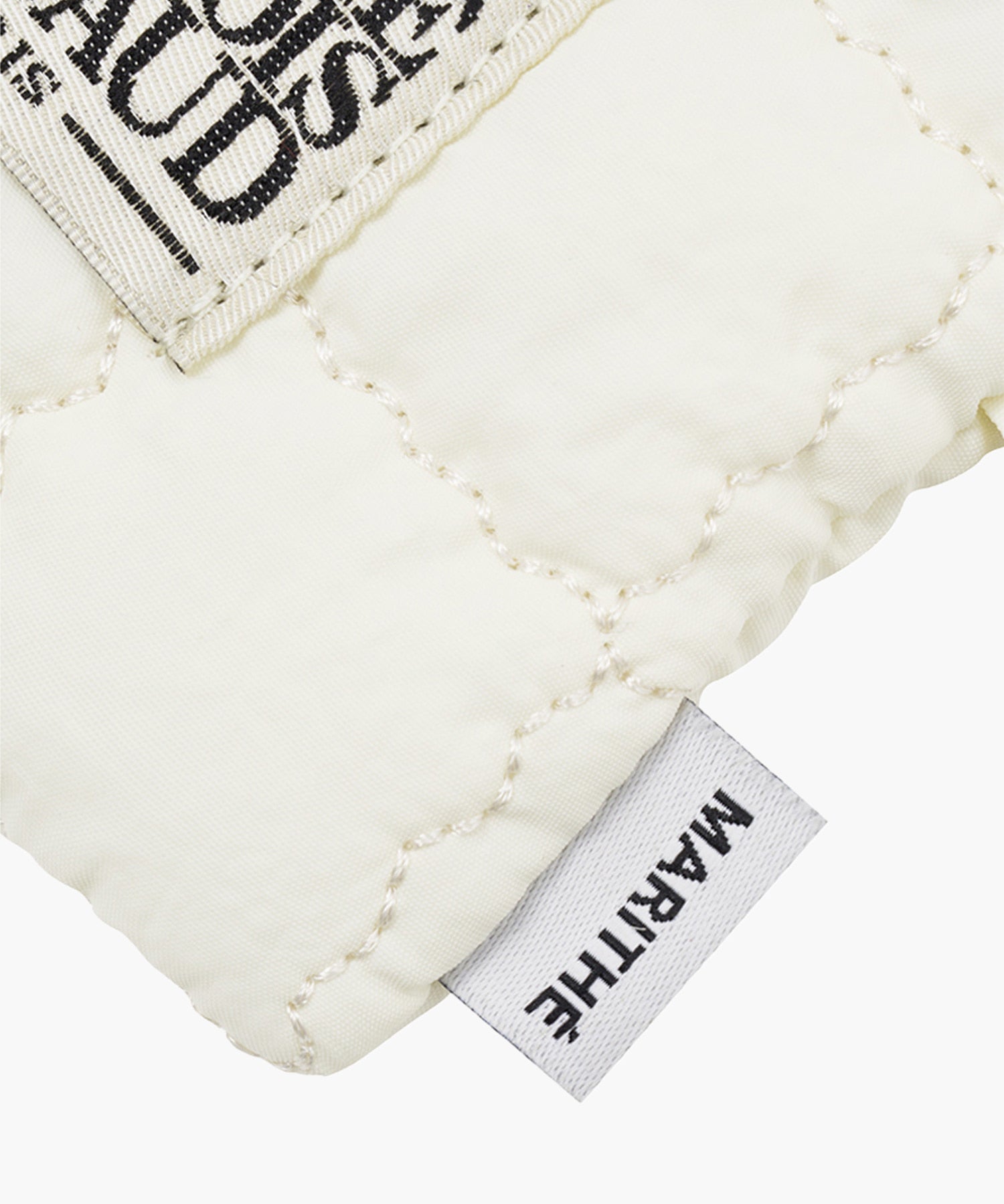 Marithe & Francois Girbaud - Classic Logo Mini Padding Bag Keyring (Ivory) product image 4 | TRAB K-Fashion Australia
