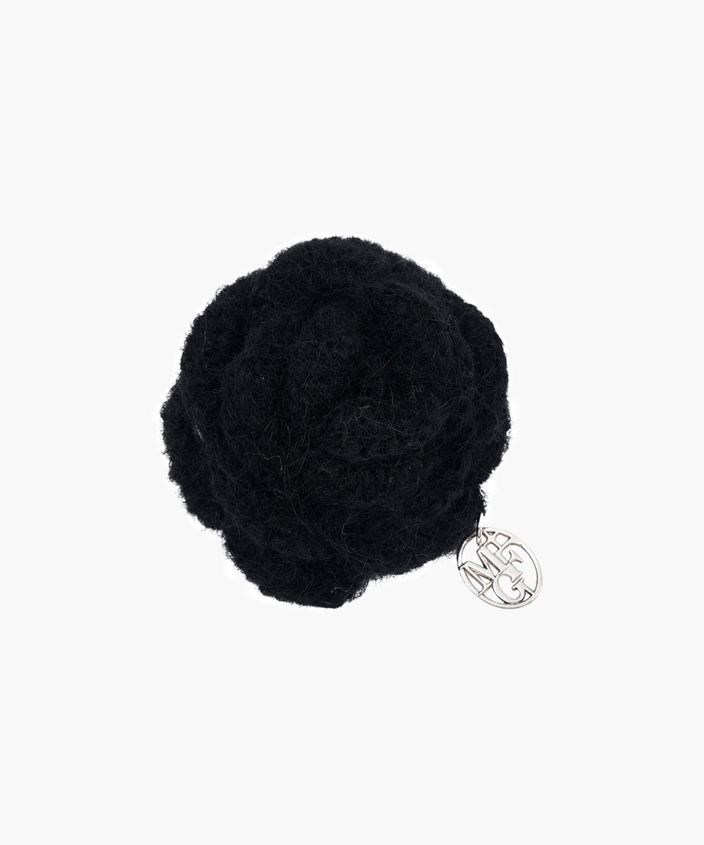 Marithe & Francois Girbaud - Circle Logo Flower Brooch (Black) product image 1 | TRAB K-Fashion Australia