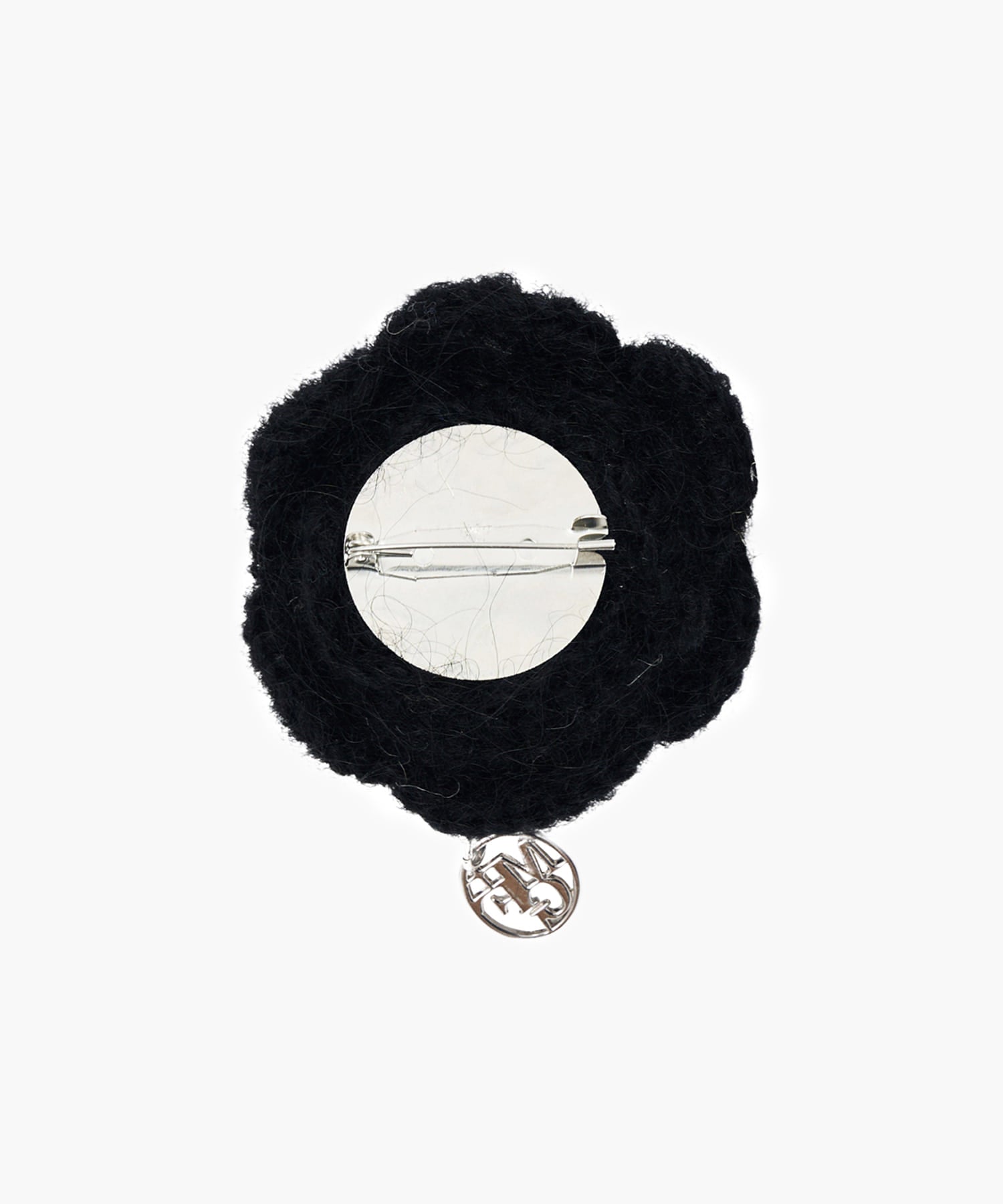 Marithe & Francois Girbaud - Circle Logo Flower Brooch (Black) product image 3 | TRAB K-Fashion Australia