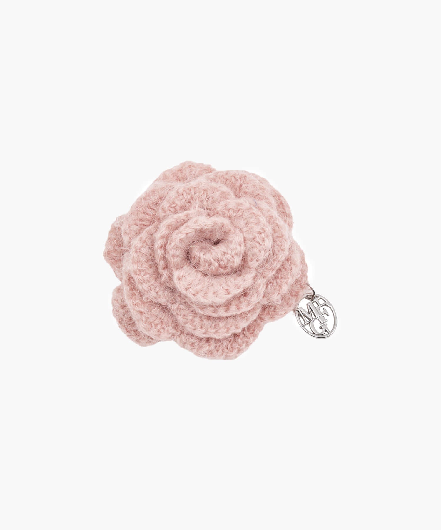 Marithe & Francois Girbaud - Circle Logo Flower Brooch (Gray Pink) product image 1 | TRAB K-Fashion Australia