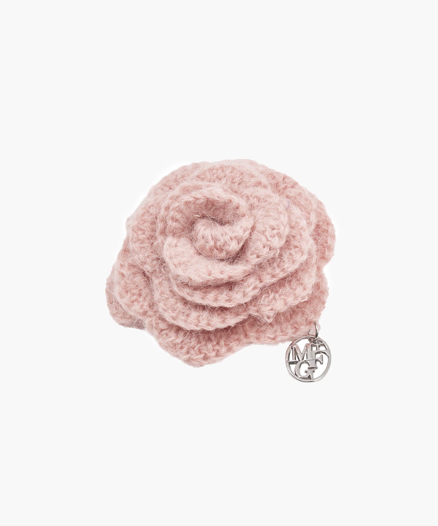 Marithe & Francois Girbaud - Circle Logo Flower Brooch (Gray Pink) product image 2 | TRAB K-Fashion Australia