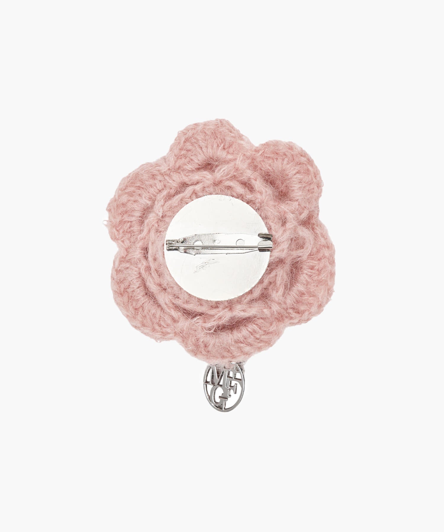 Marithe & Francois Girbaud - Circle Logo Flower Brooch (Gray Pink) product image 3 | TRAB K-Fashion Australia