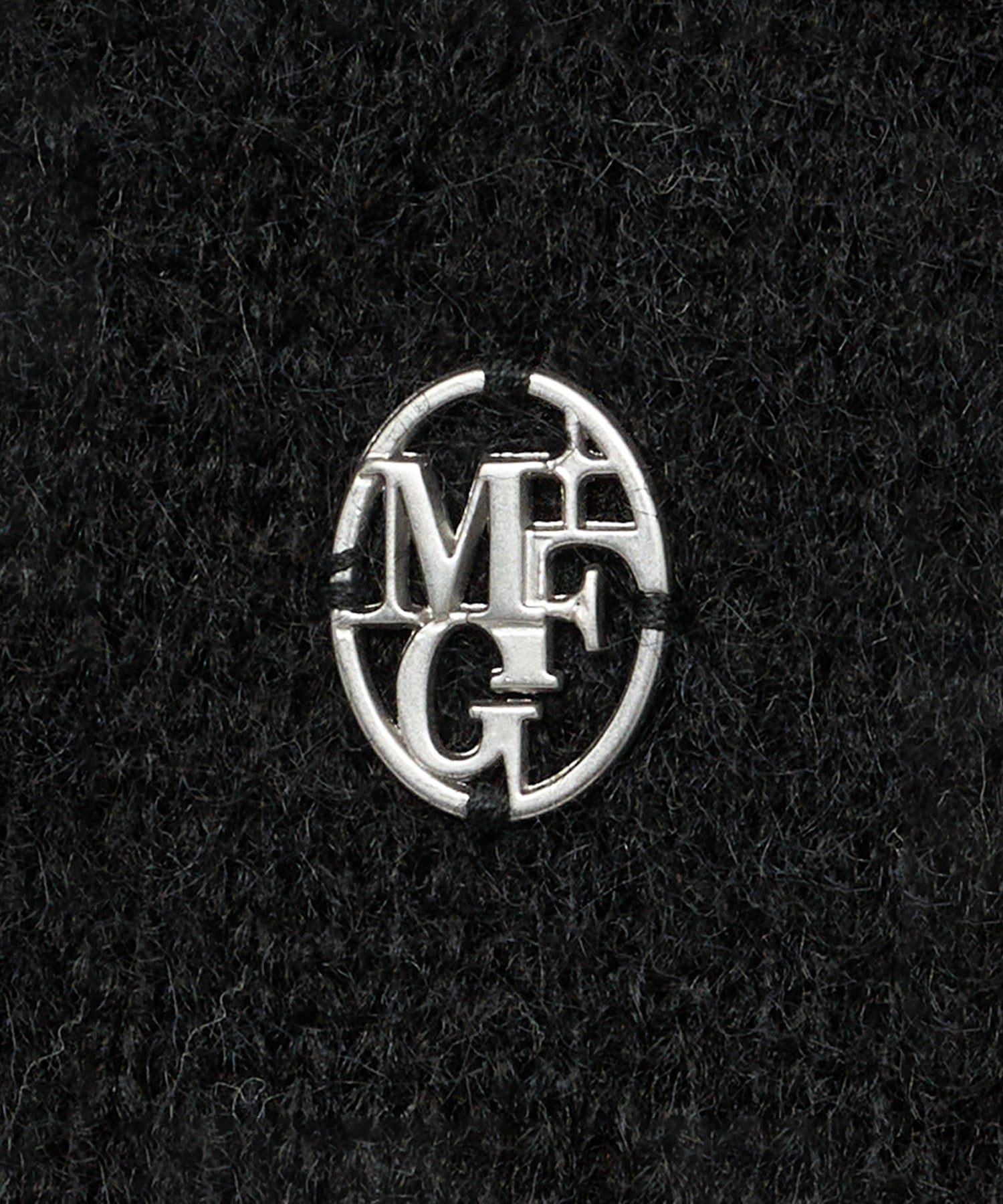 Marithe & Francois Girbaud - Circle Logo Mohair Crop Cardigan (Black) product image 9 | TRAB K-Fashion Australia