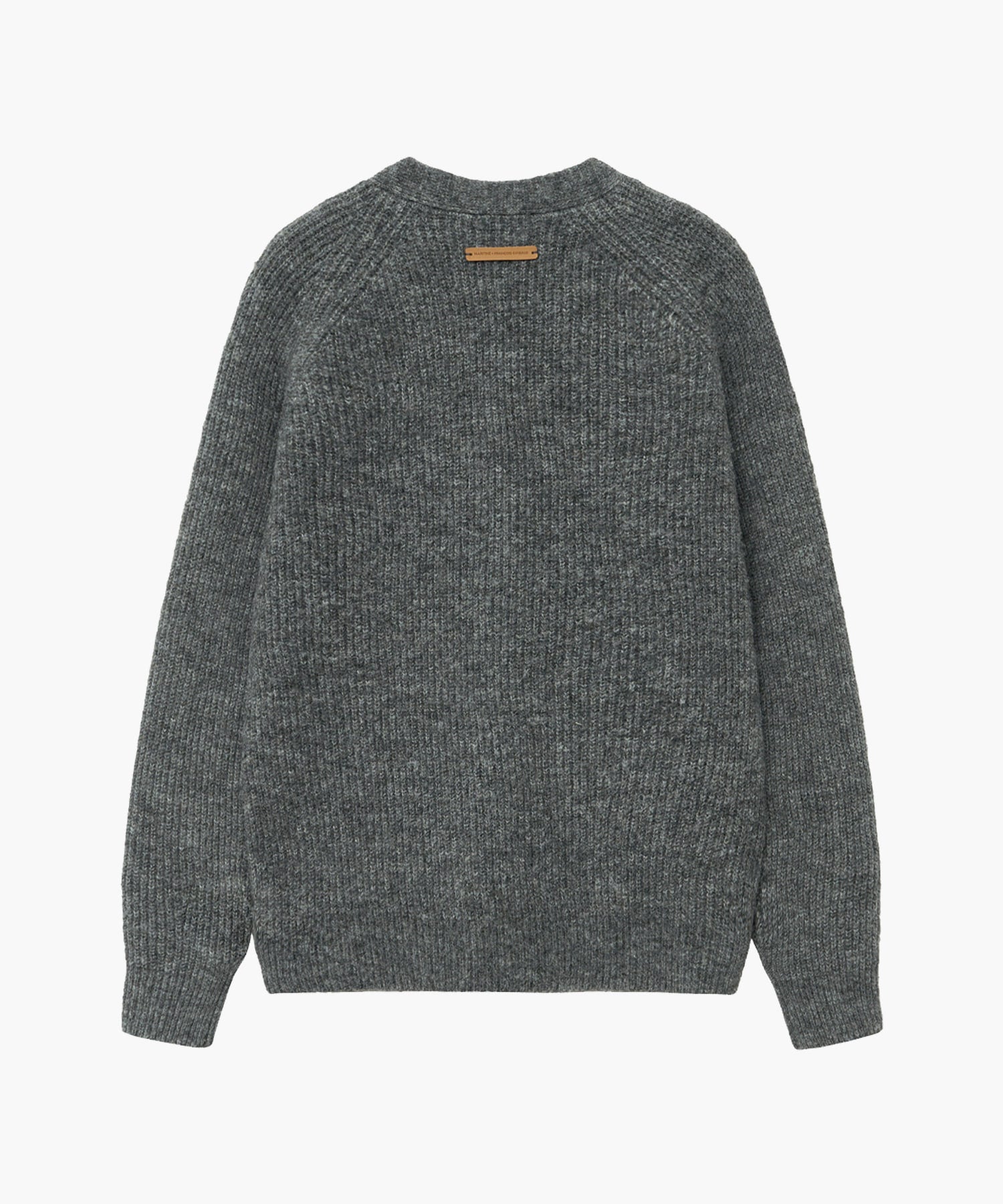 Marithe & Francois Girbaud - Hairy Overfit V Neck Cardigan (Gray) product image 8 | TRAB K-Fashion Australia